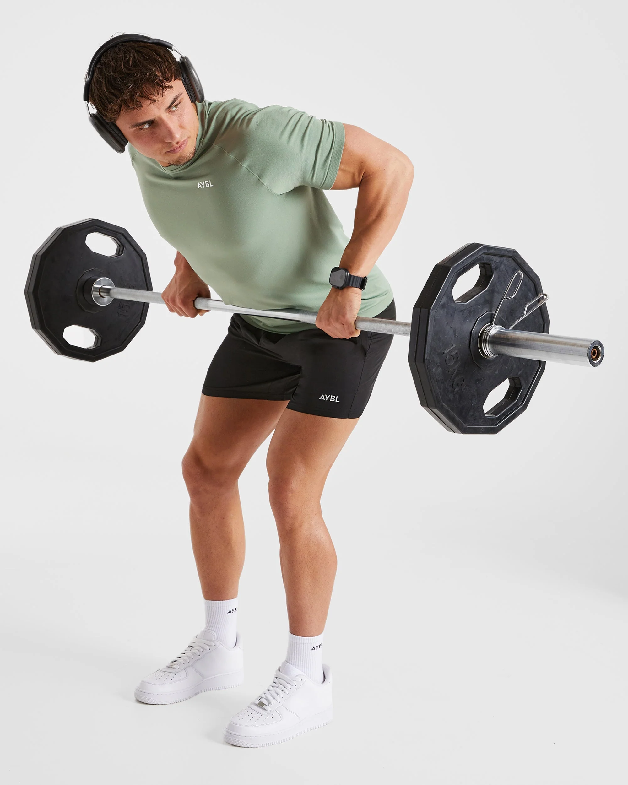 Ascend Seamless T Shirt - Olive Vert - Image 8