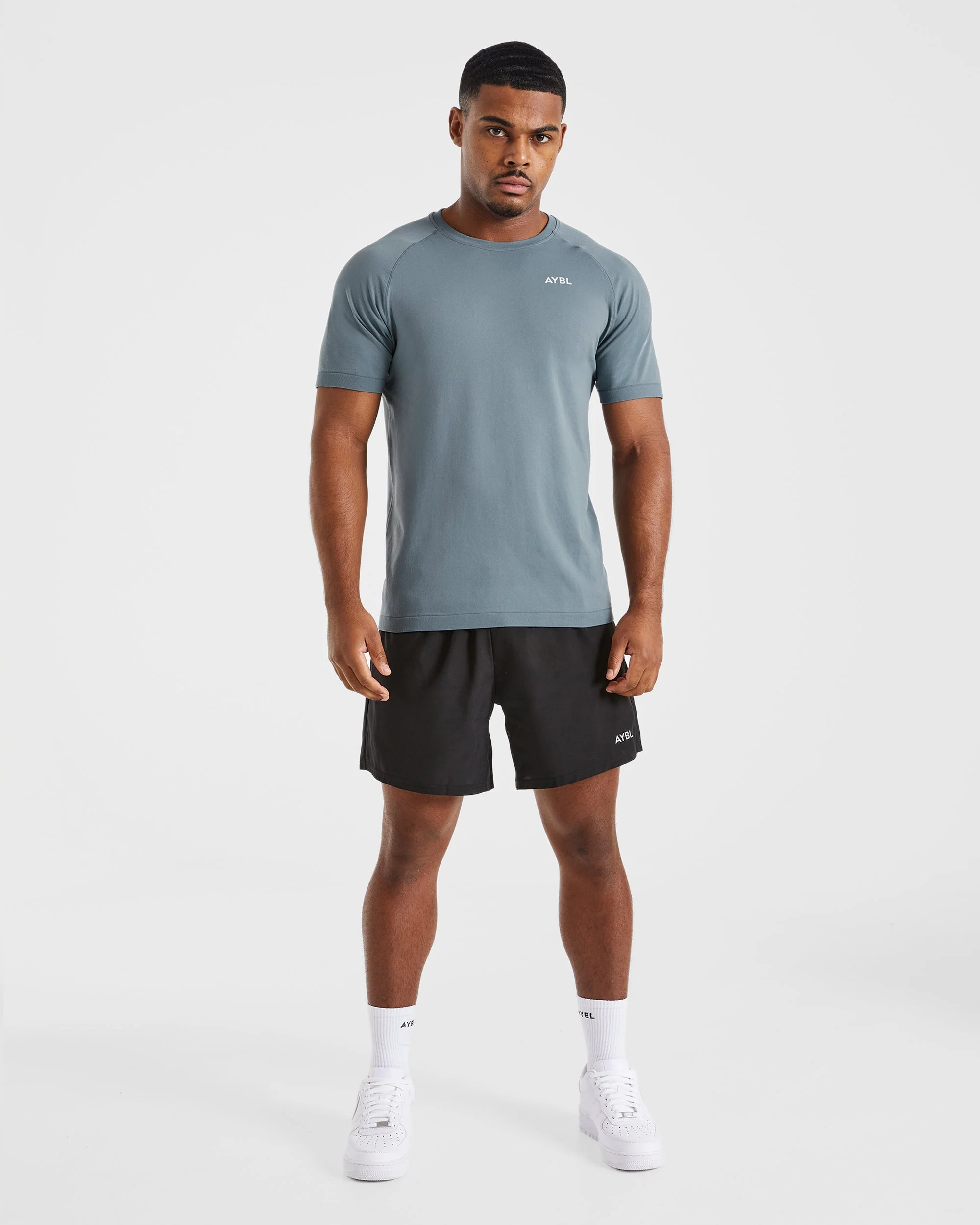 Ascend Seamless T Shirt - Slate Bleu - Image 3