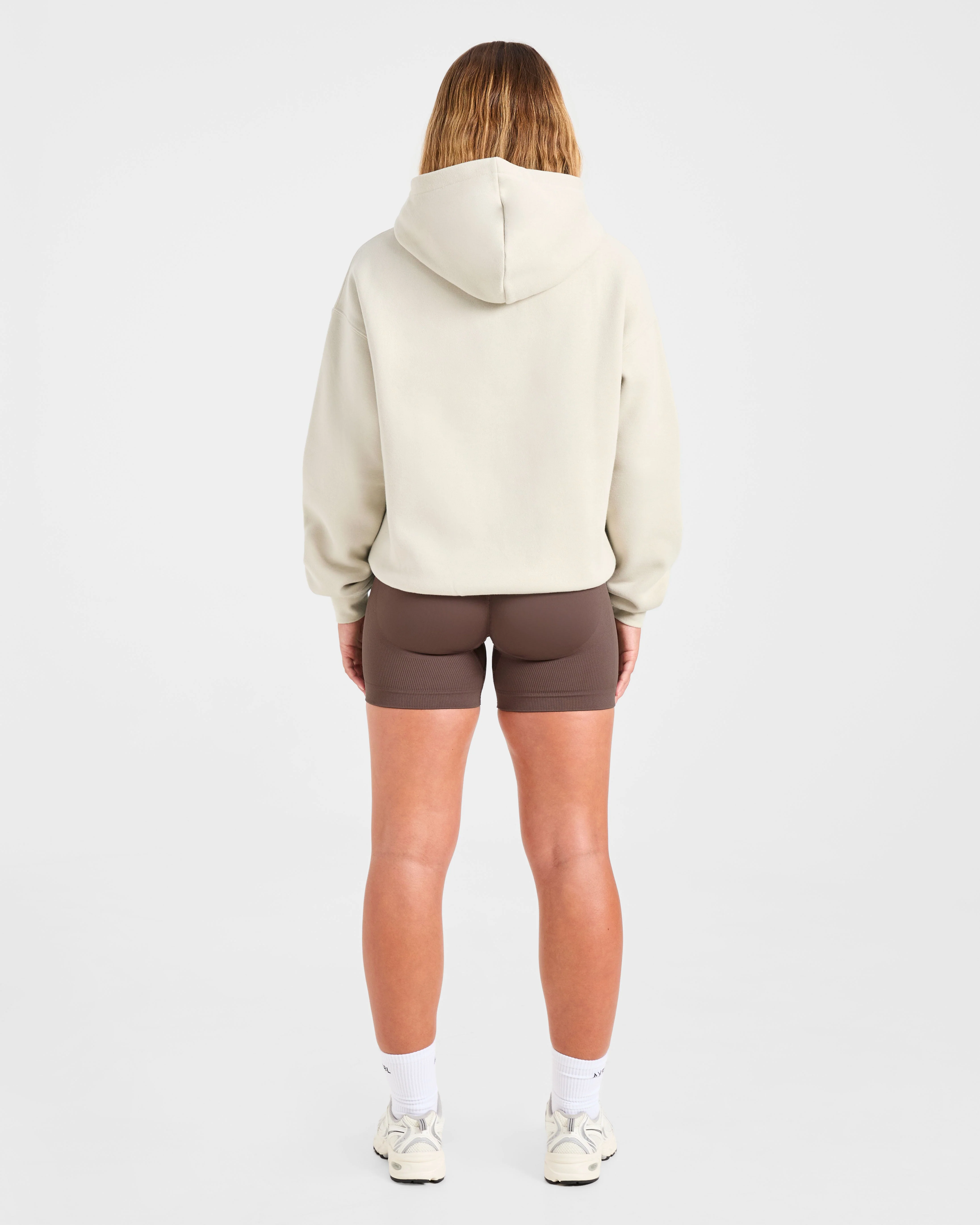 Athletics Applique Oversized Hoodie - Sand - Image 4