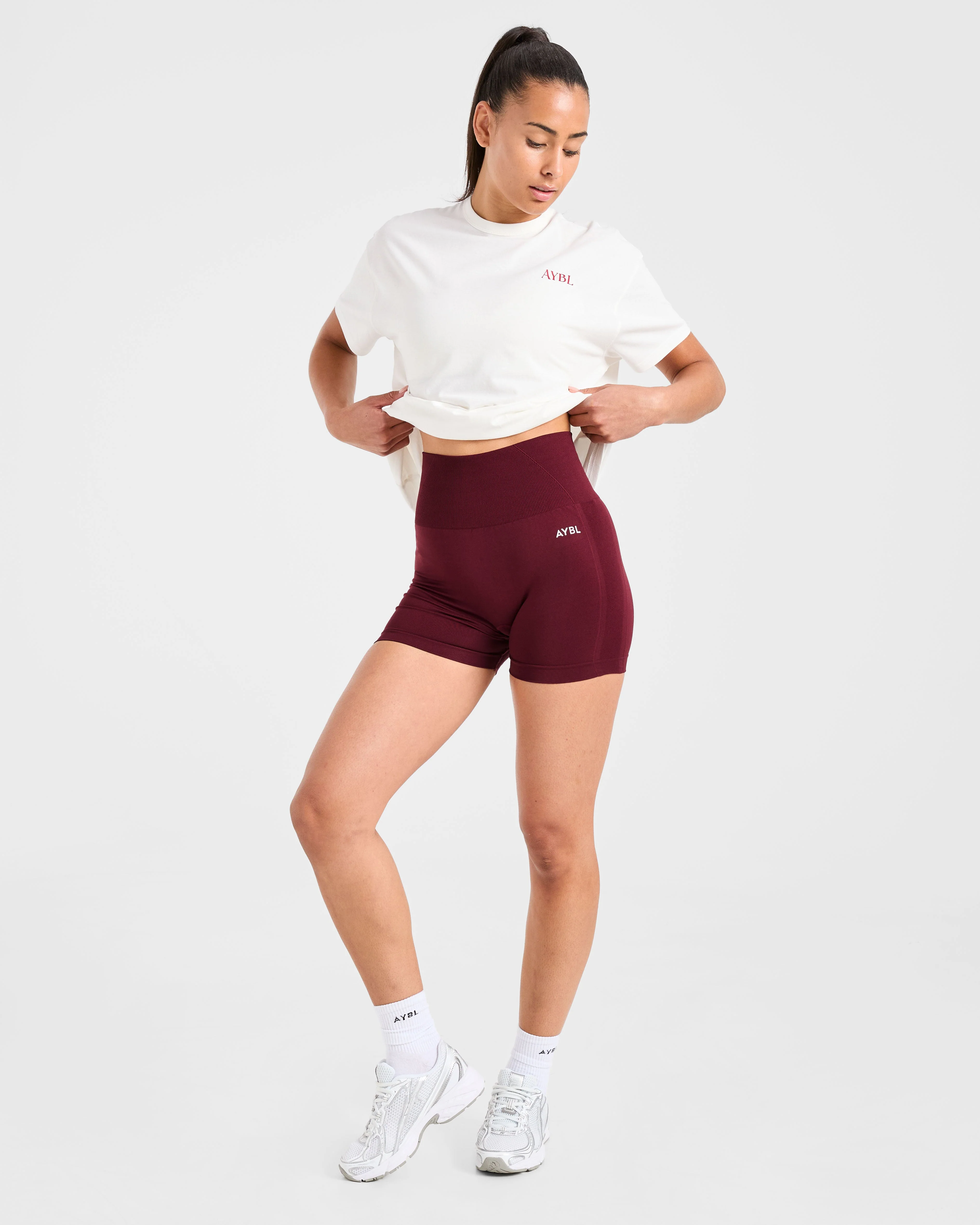 Athletics Club Oversized T Shirt - Off Blanc - Image 7