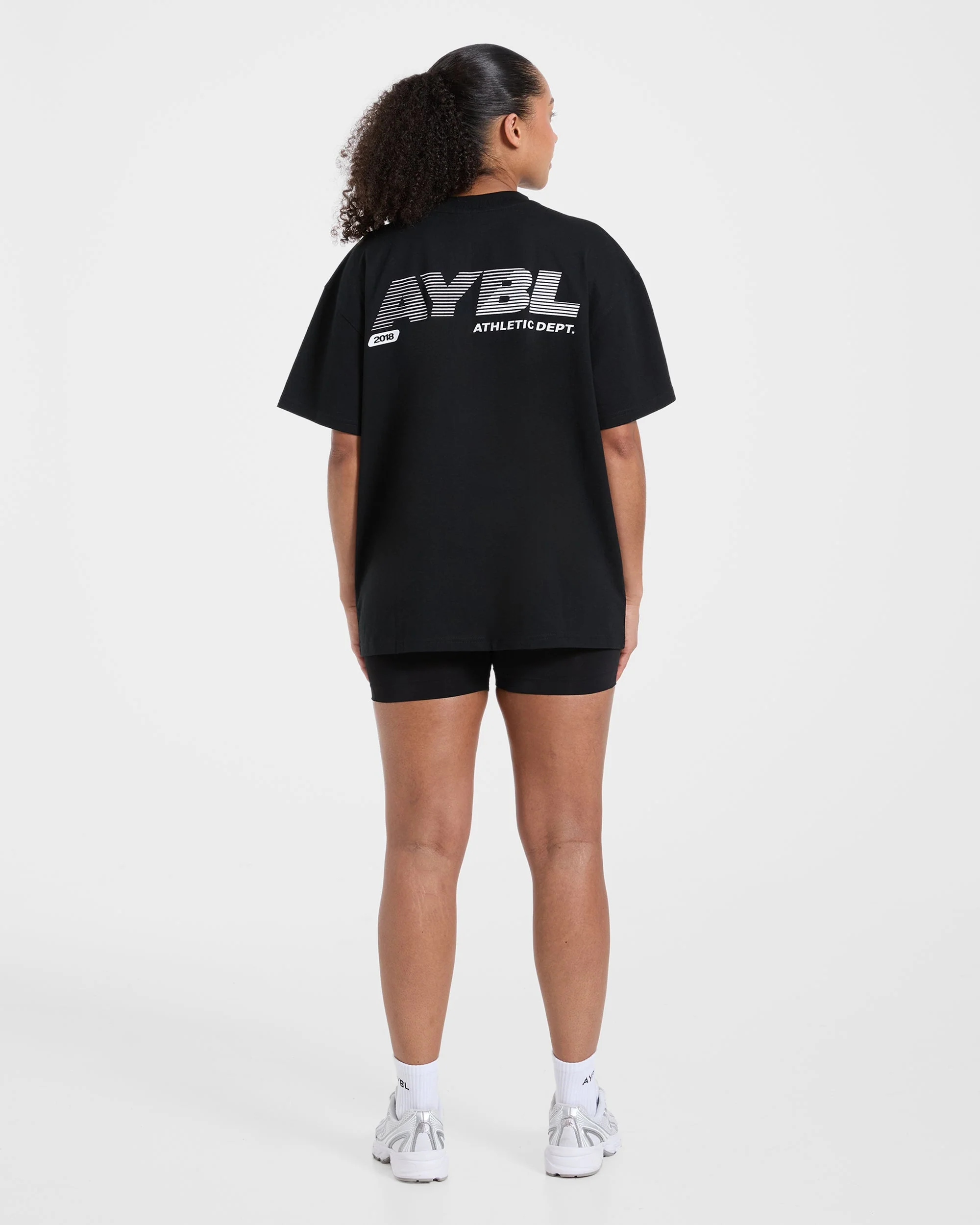Athletics Department Oversized T Shirt - Noir - Image 4