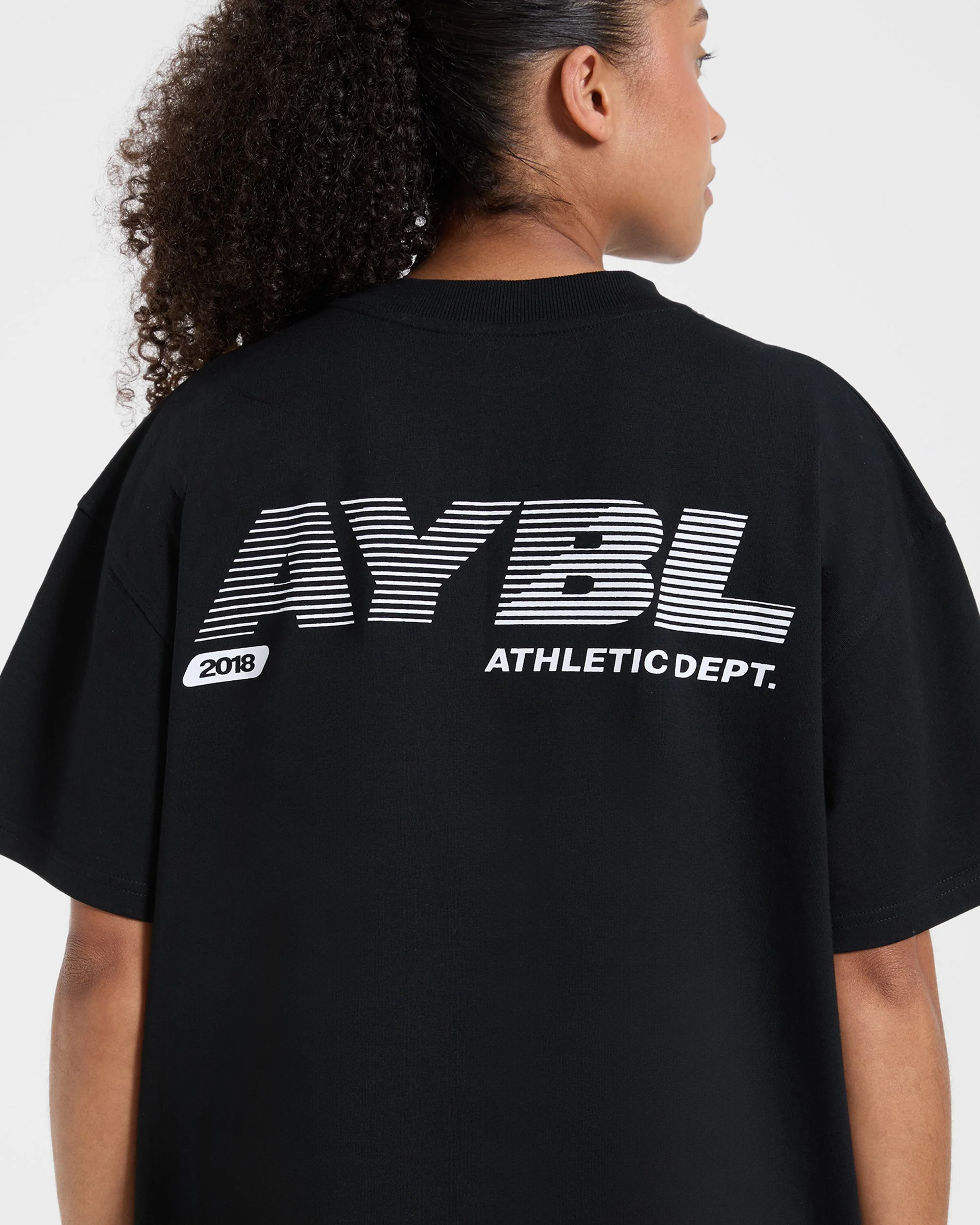 Athletics Department Oversized T Shirt - Noir - Image 6