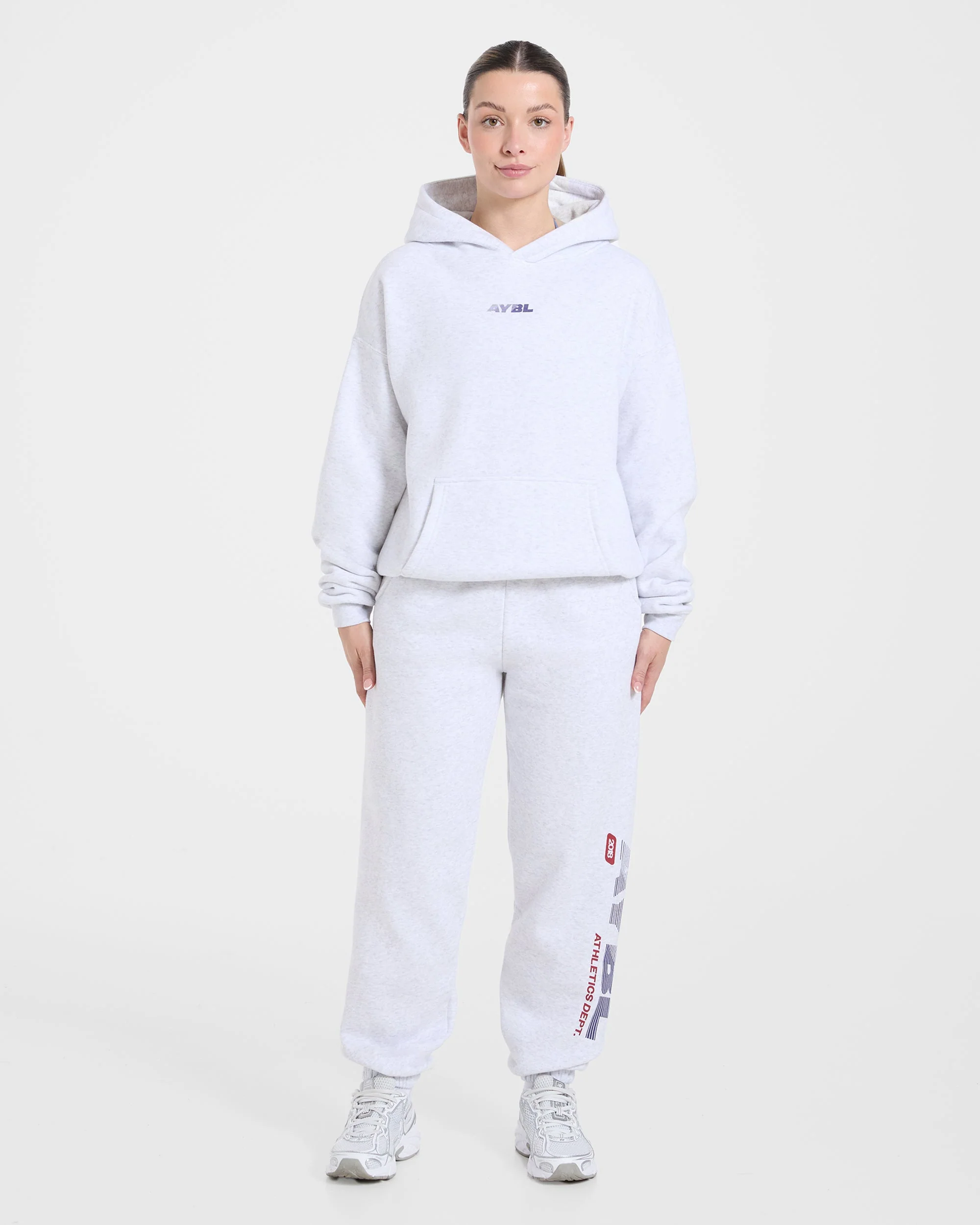 Athletics Dept Oversized Hoodie - Gris Marl - Image 3