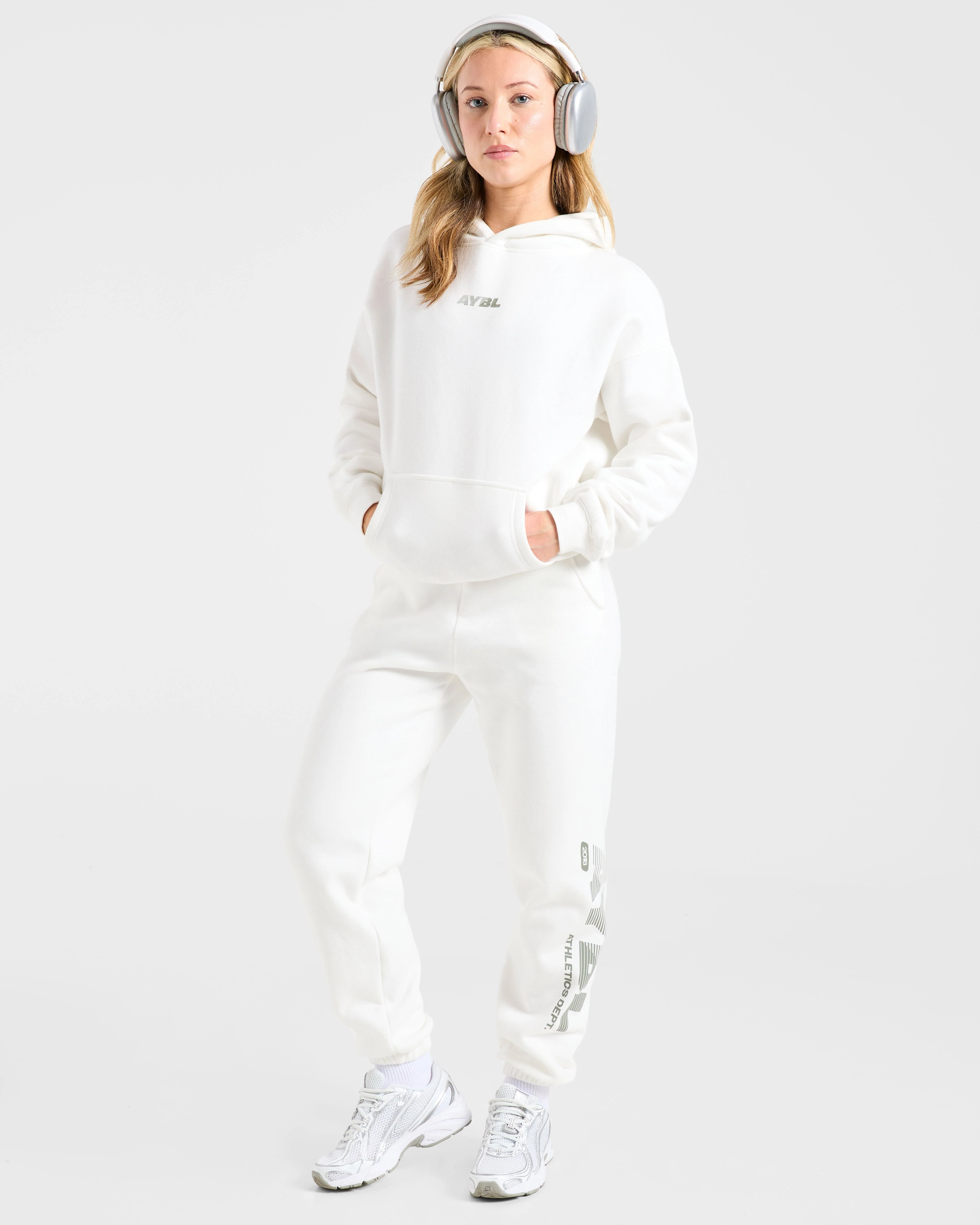 Athletics Dept Oversized Hoodie - Off Blanc - Image 7