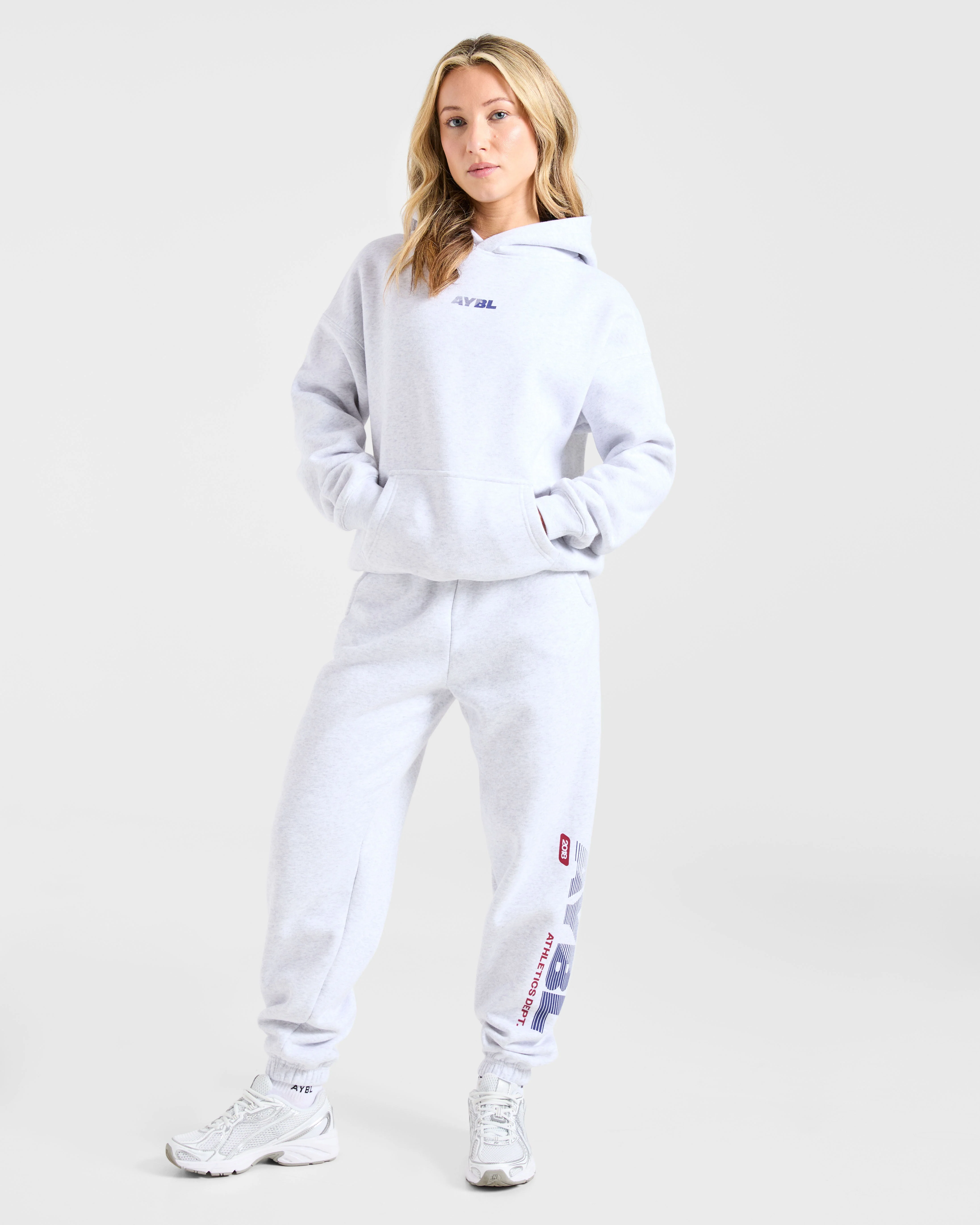 Athletics Dept Oversized Joggers - Gris Marl - Image 3