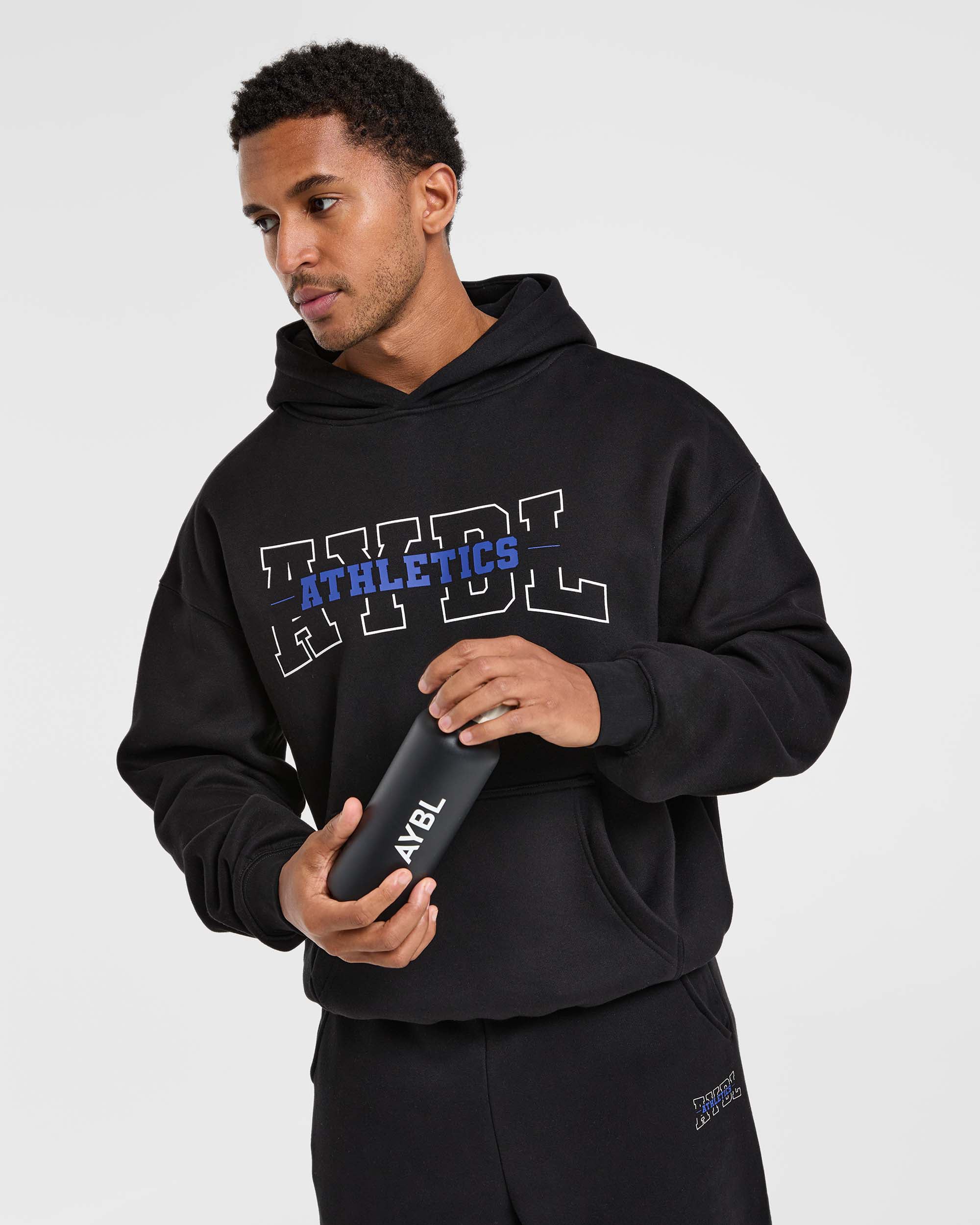 Athletics Oversized Hoodie - Noir - Image 8