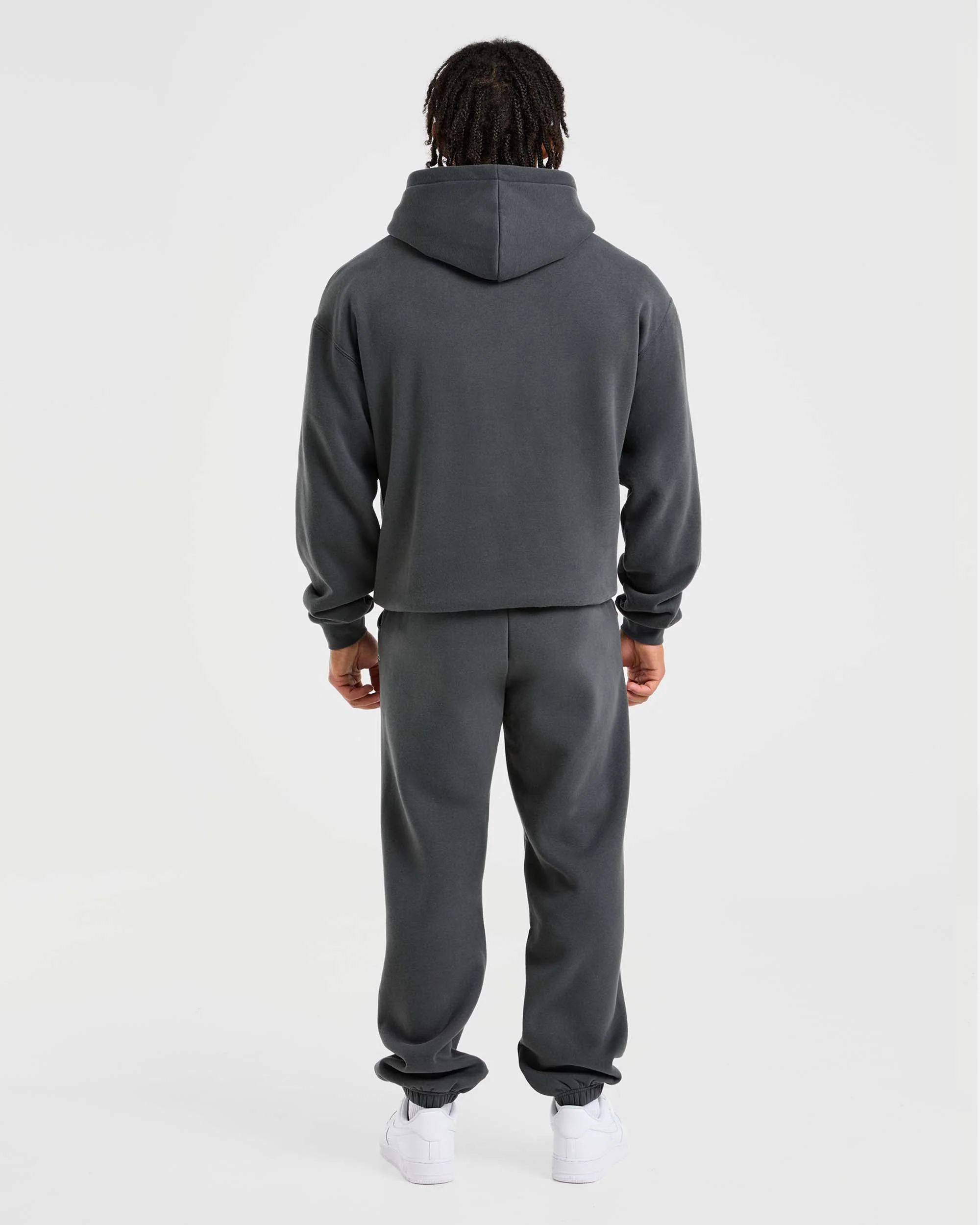 Athletics Oversized Hoodie - Charcoal - Image 4