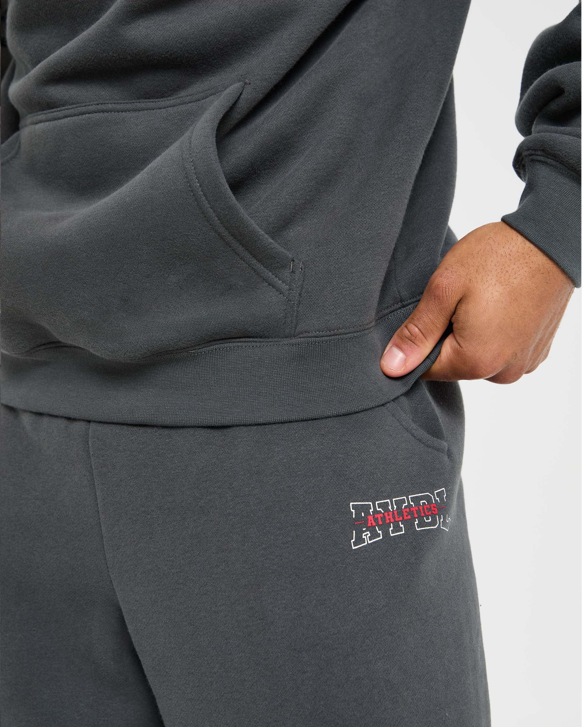 Athletics Oversized Hoodie - Charcoal - Image 6