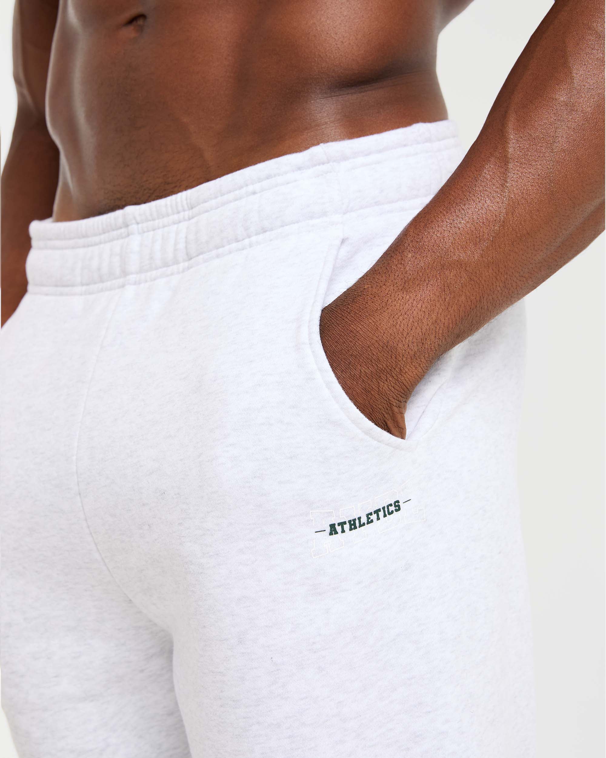 Athletics Oversized Joggers - Gris Marl - Image 5