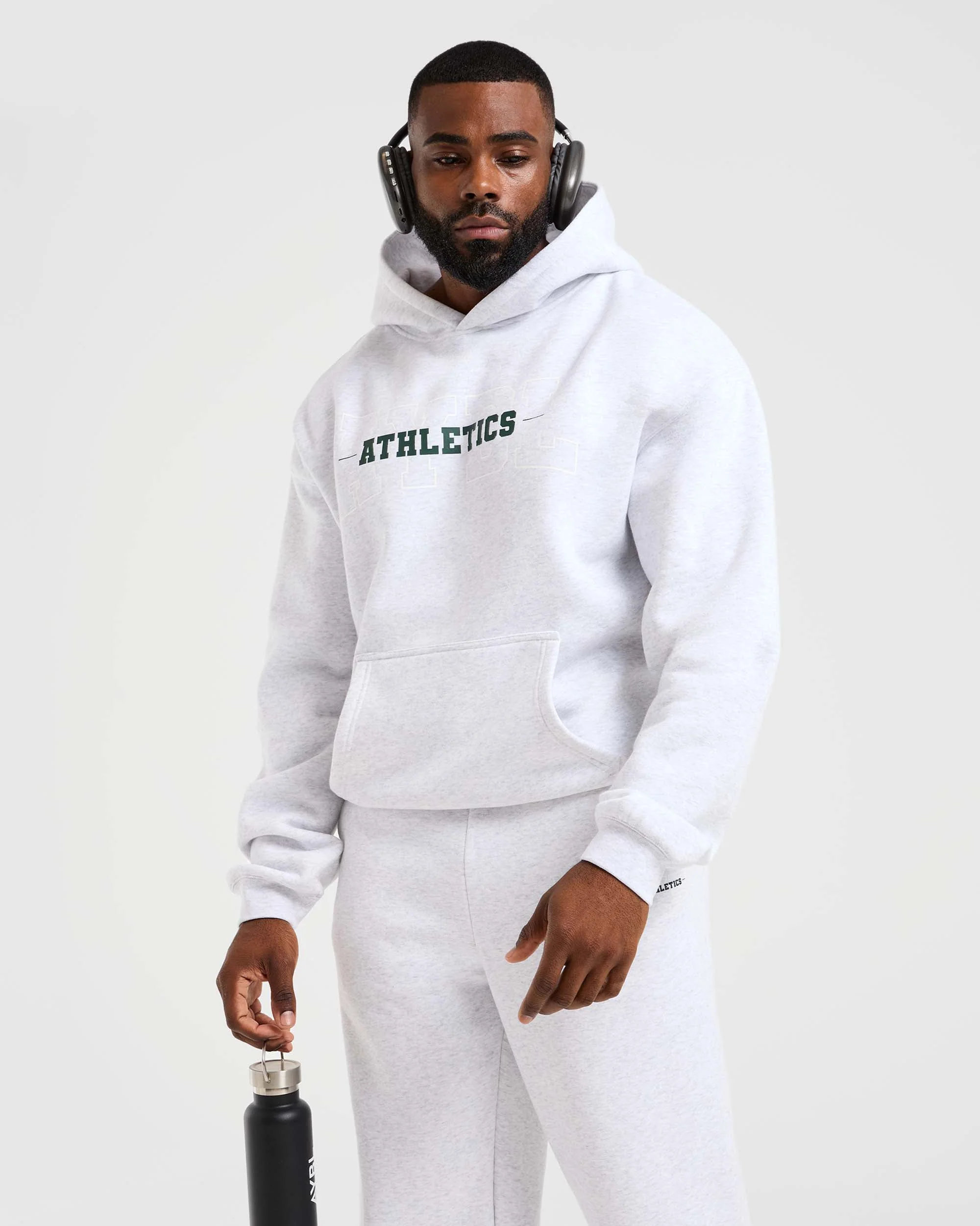 Athletics Oversized Joggers - Gris Marl - Image 7
