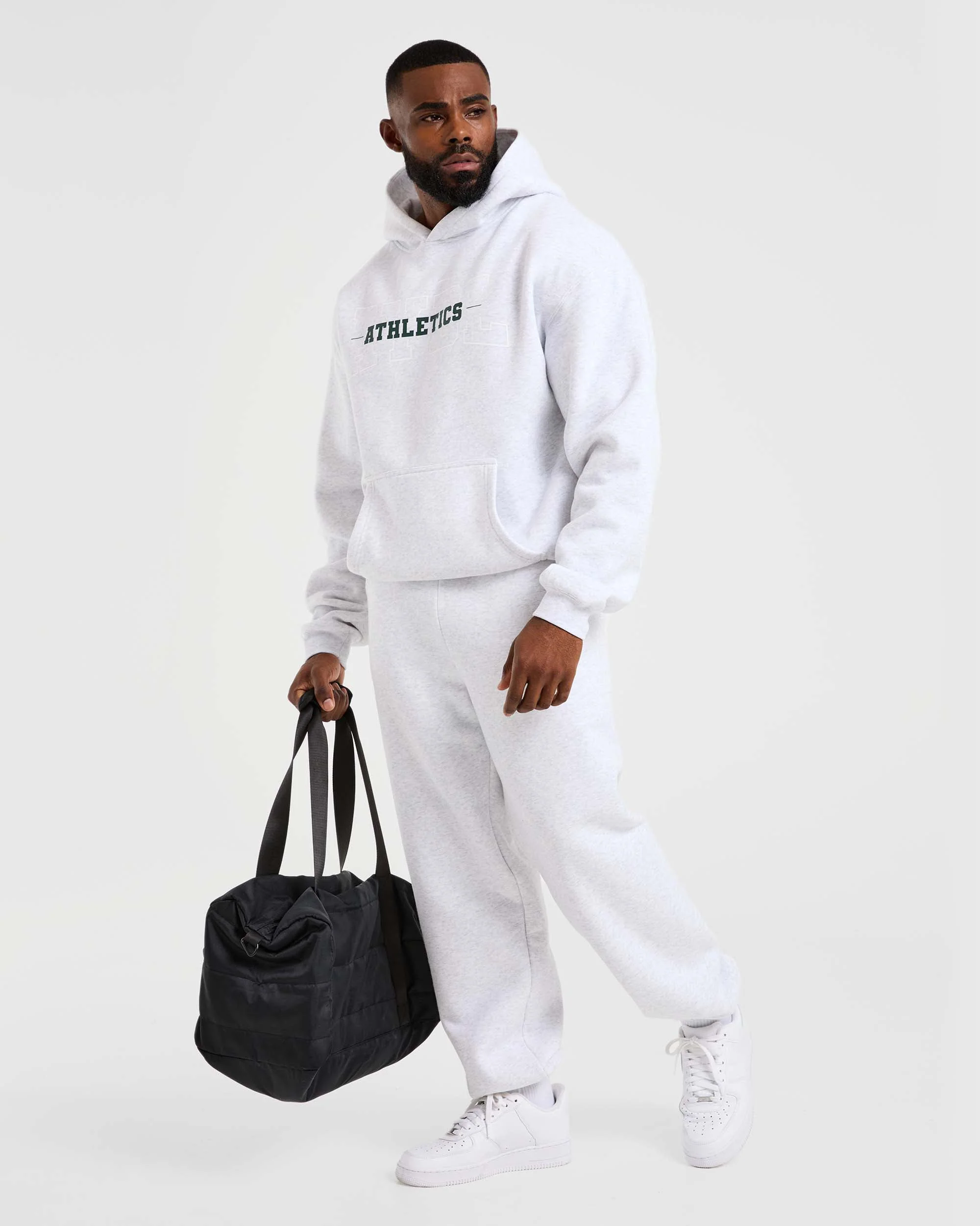 Athletics Oversized Joggers - Gris Marl - Image 8