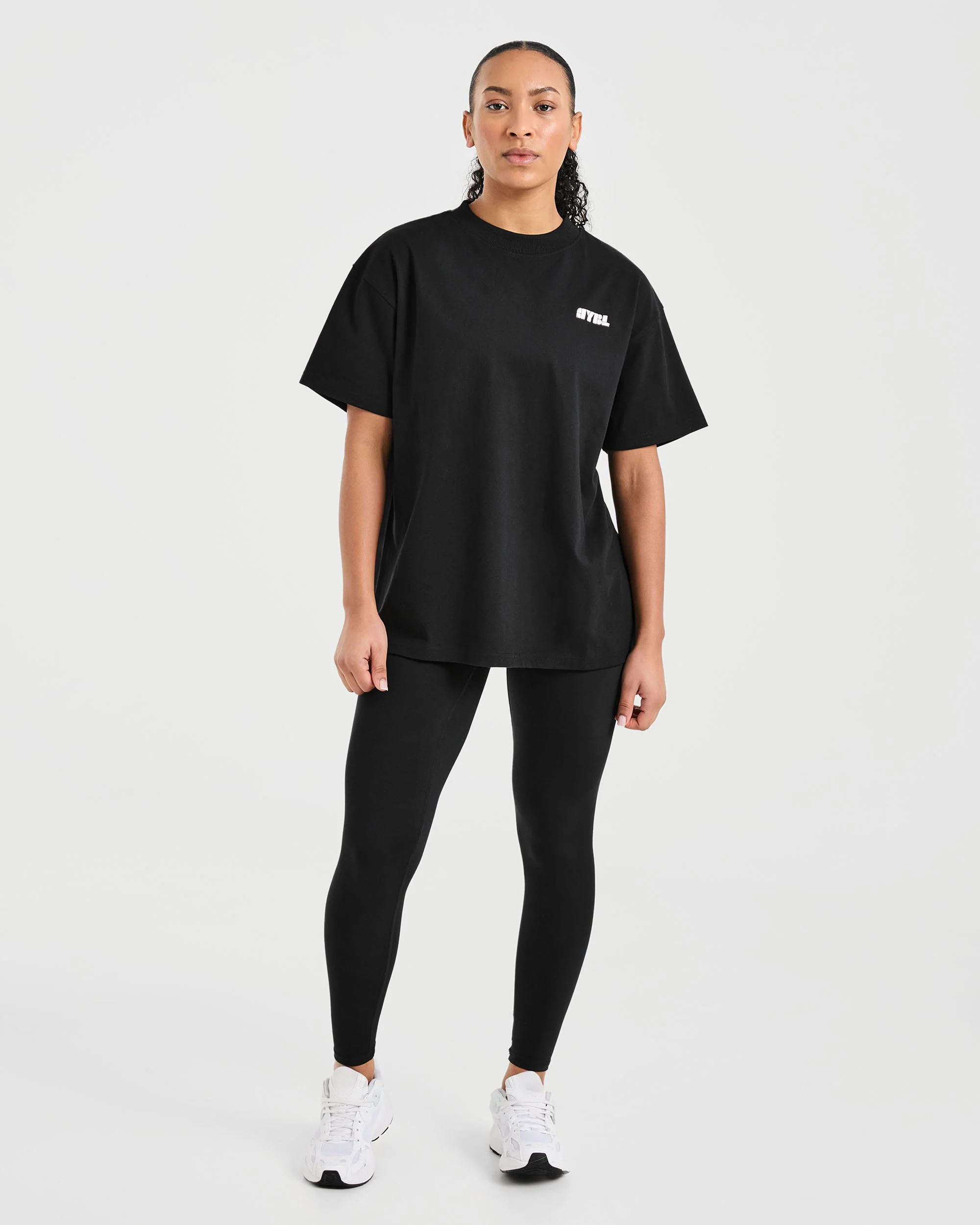 Athletics Retro Oversized T Shirt - Noir - Image 3