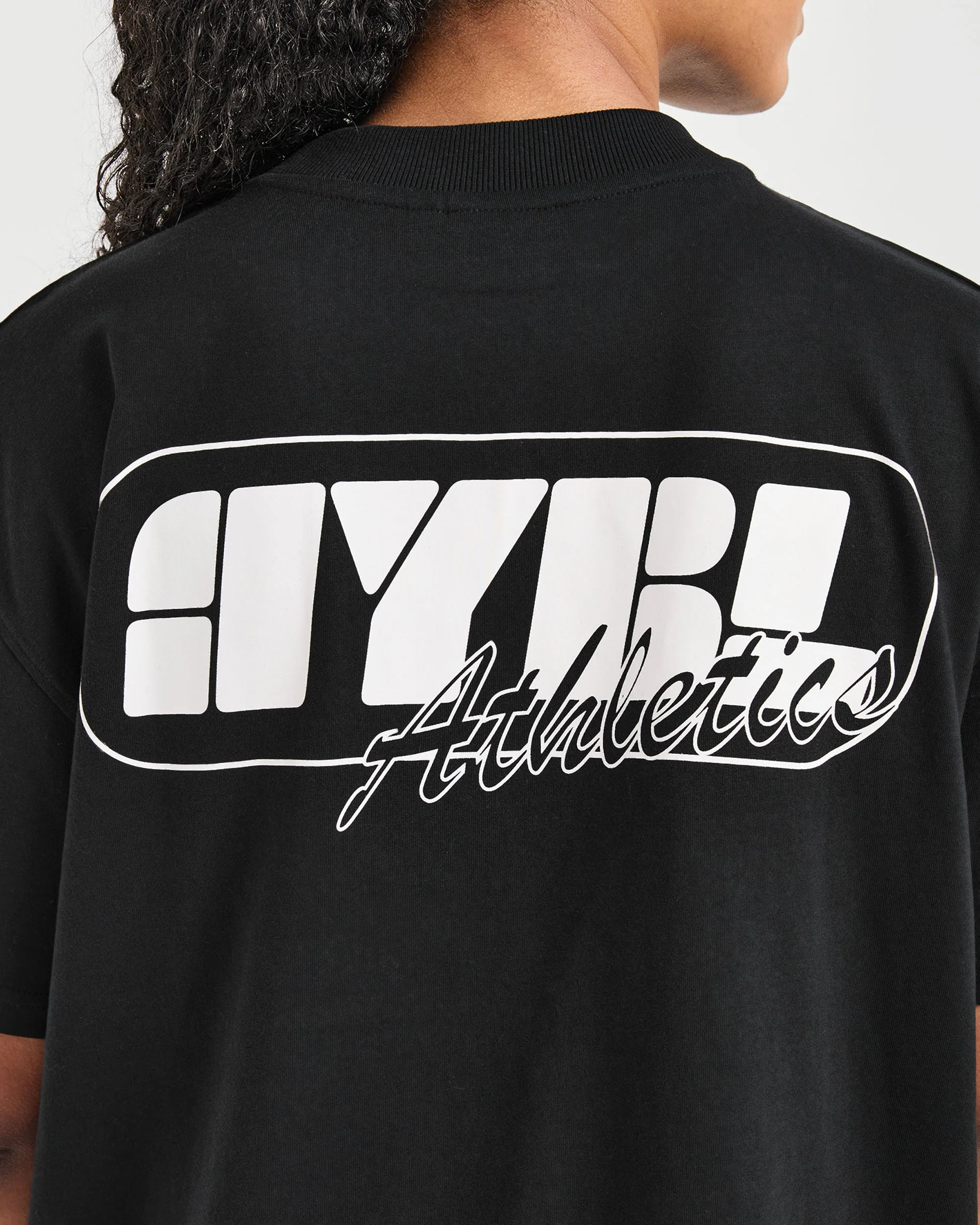 Athletics Retro Oversized T Shirt - Noir - Image 6