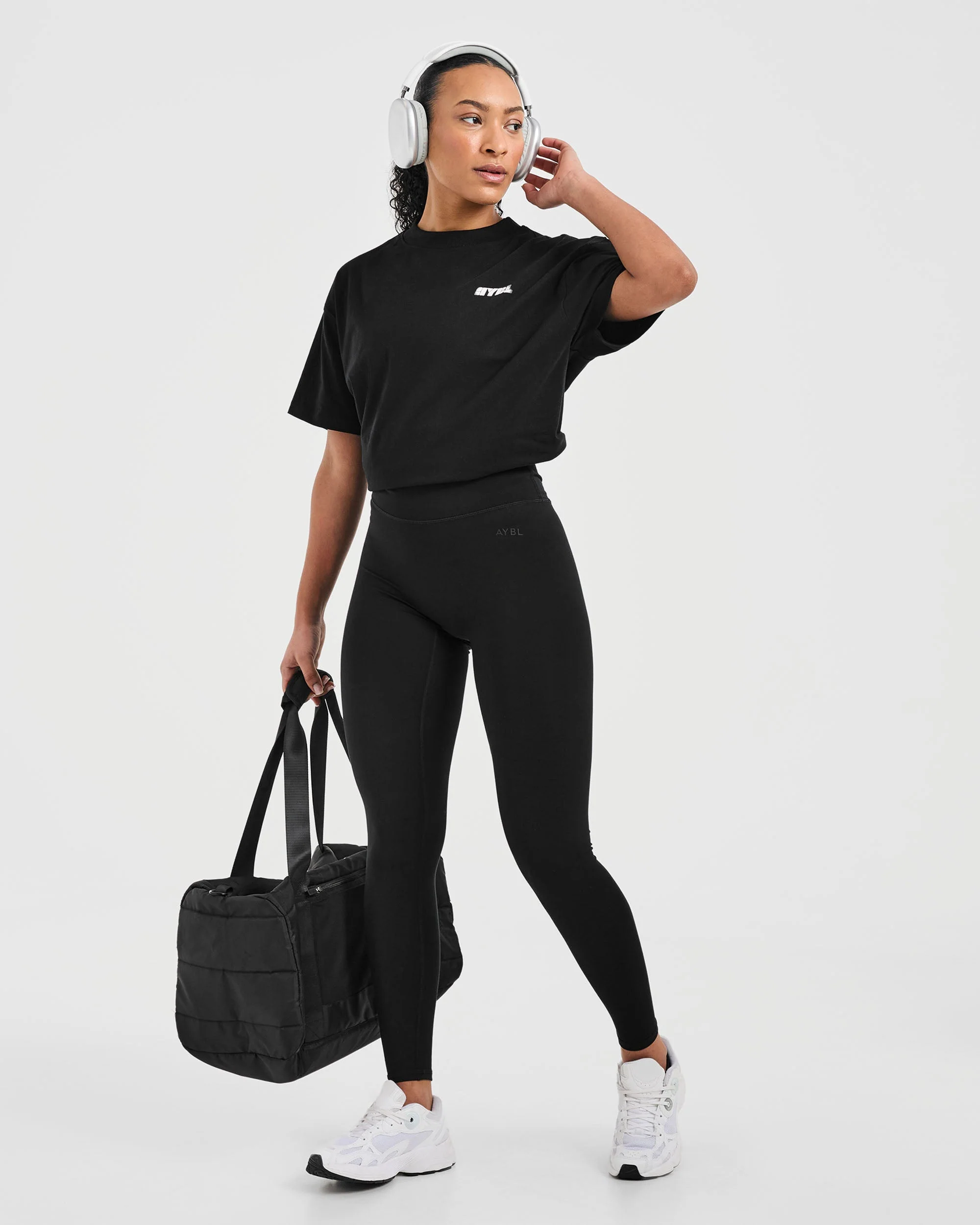 Athletics Retro Oversized T Shirt - Noir - Image 7