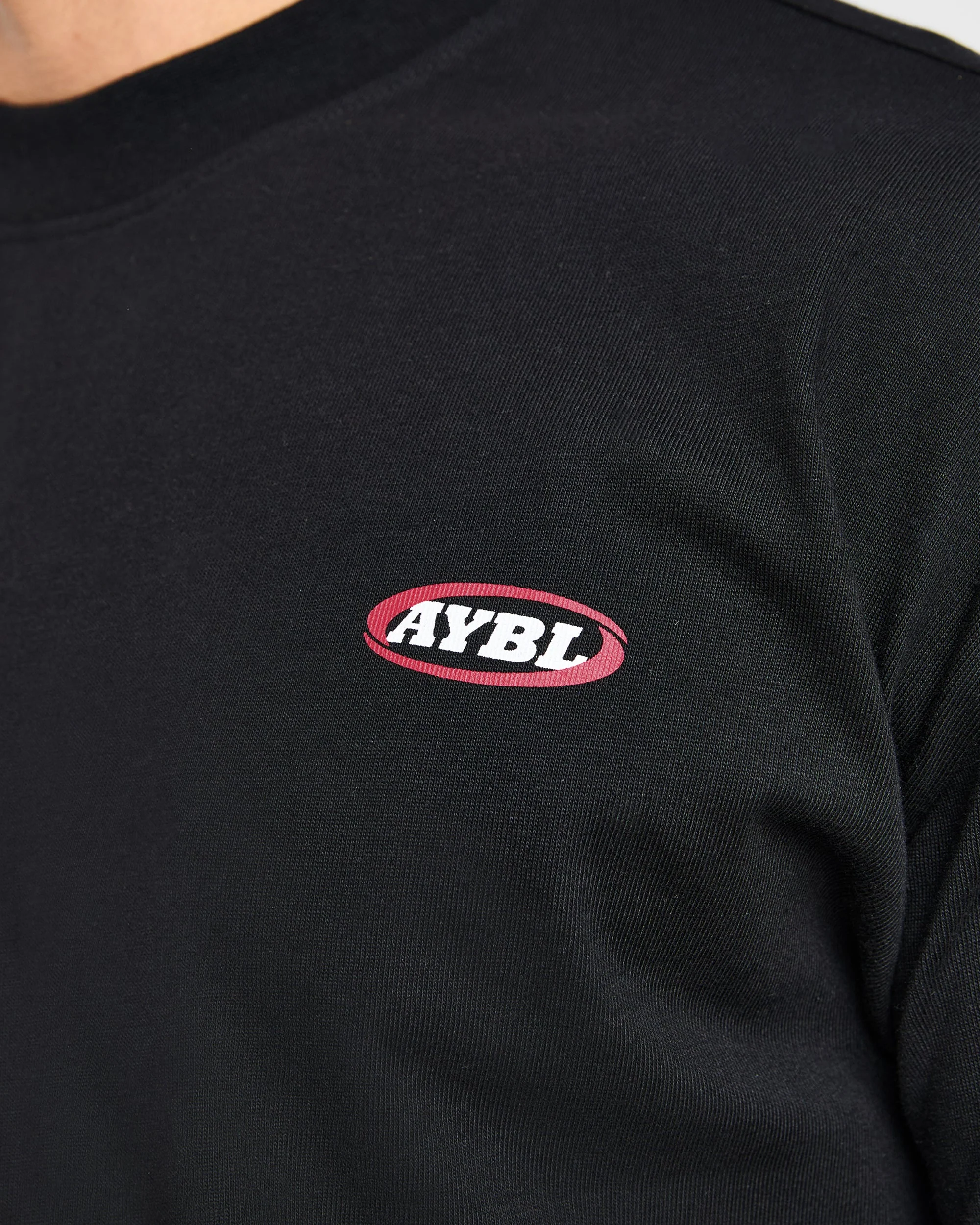 Athletics Script Oversized T Shirt - Noir - Image 6
