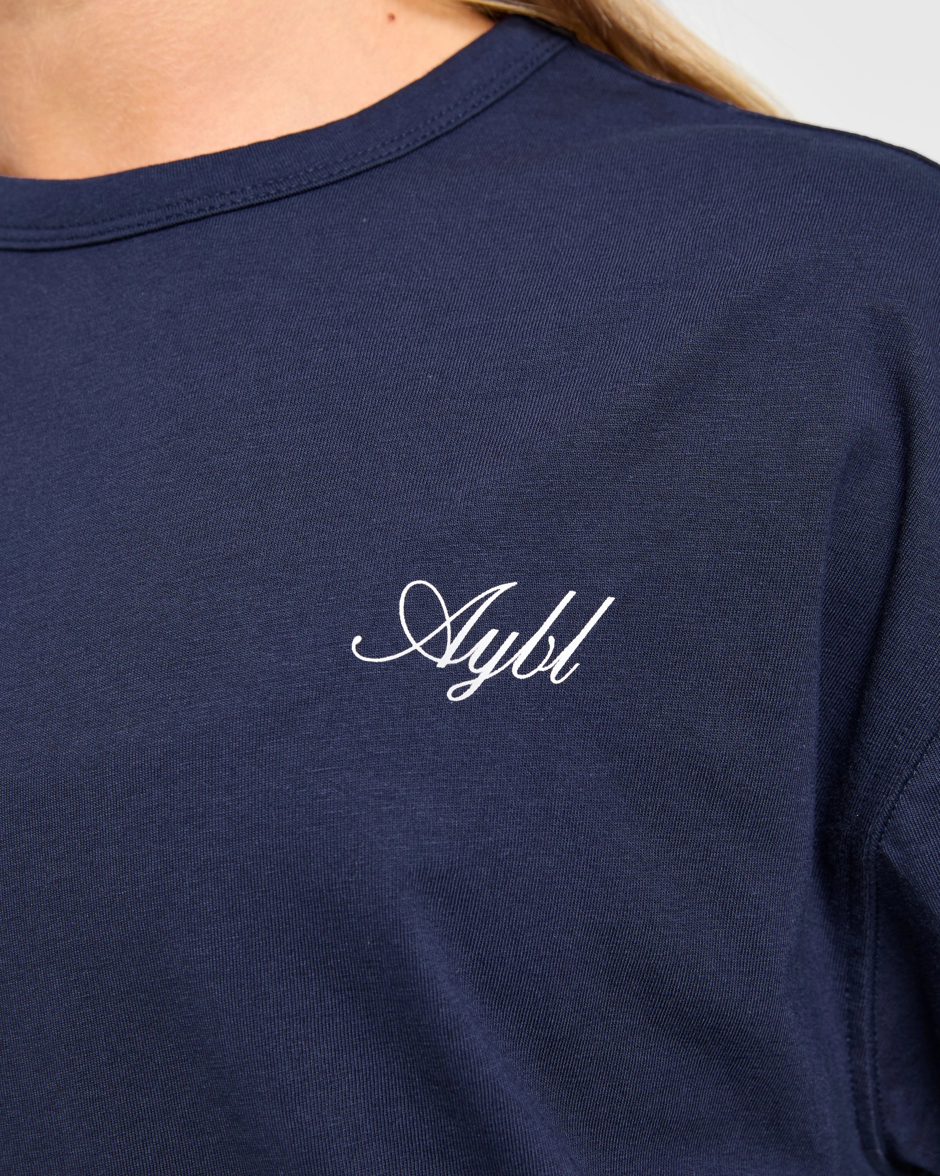 Athletics Sport Dept Oversized T Shirt - Navy - Image 5