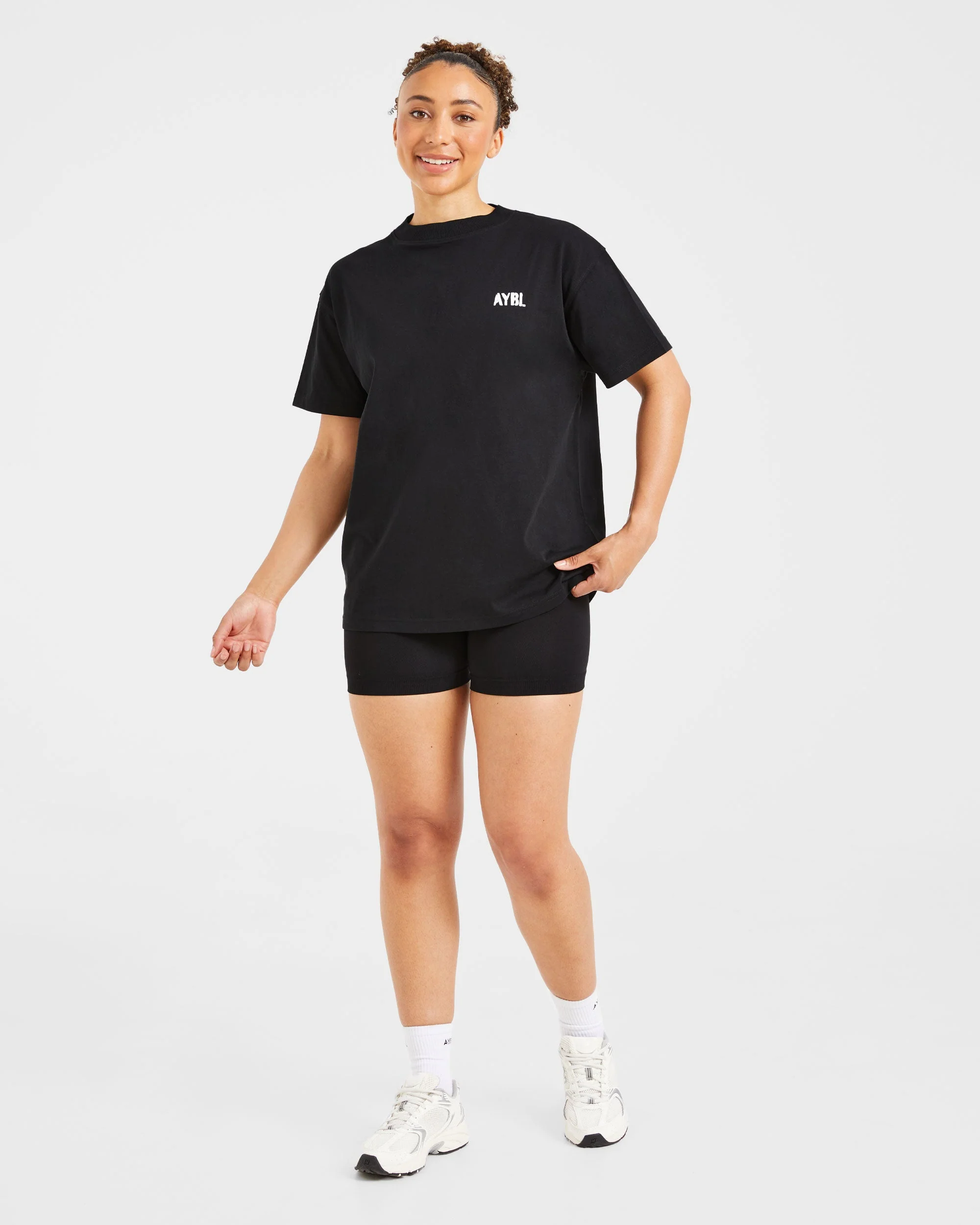 Athletics Strength Club Oversized T Shirt - Noir - Image 3
