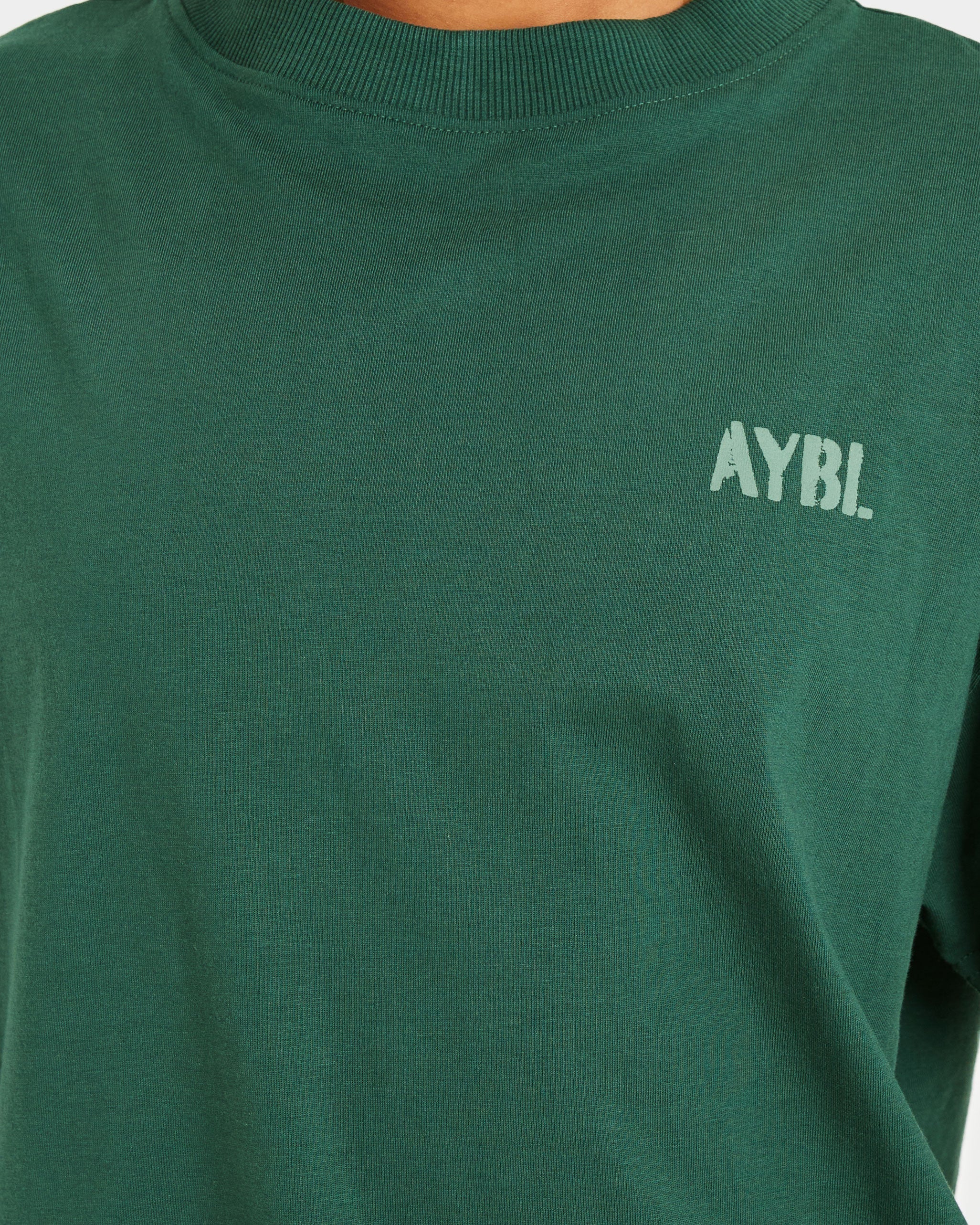Athletics Strength Club Oversized T Shirt - Forest Vert - Image 5