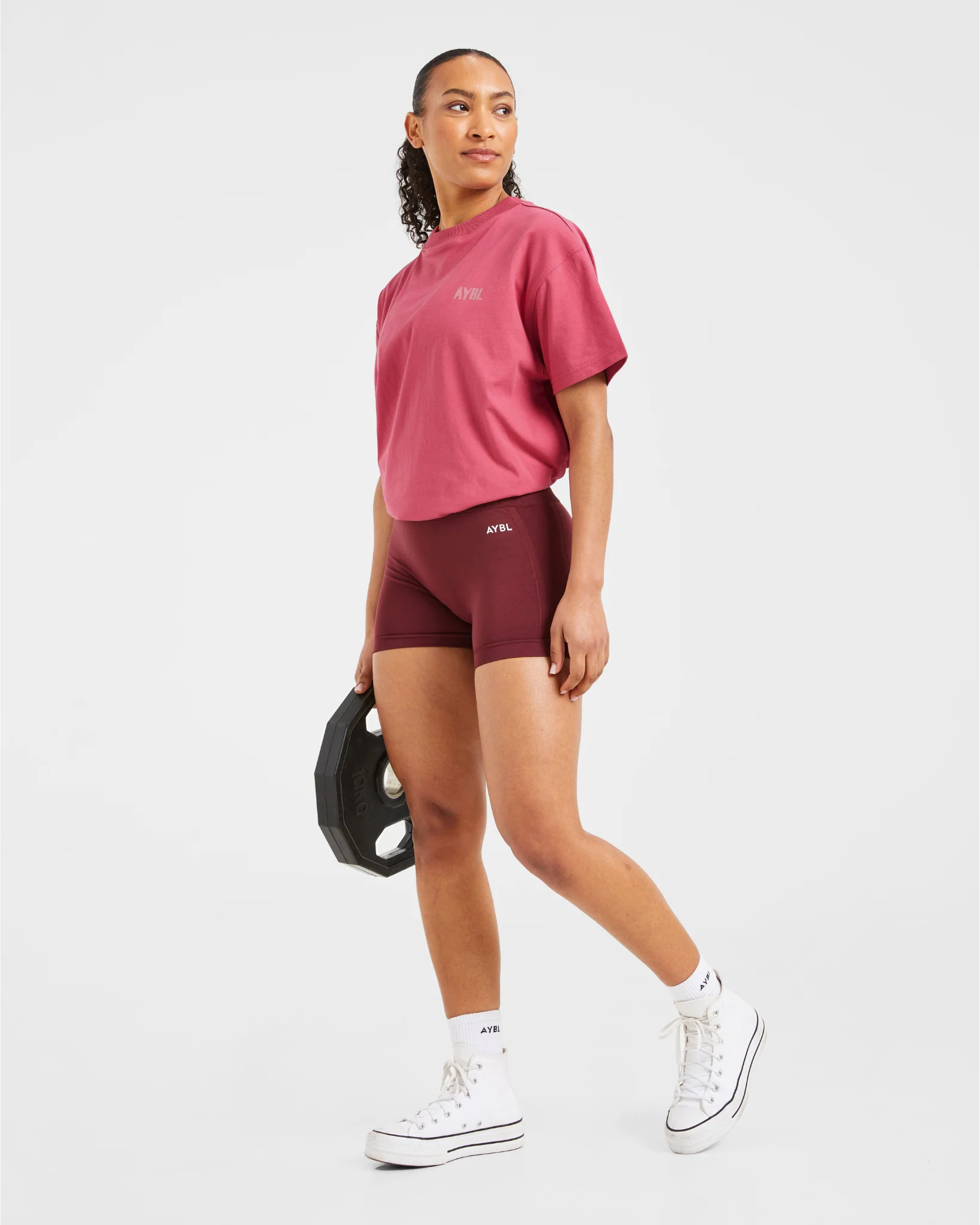 Athletics Strength Club Oversized T Shirt - Washed Coral - Image 8
