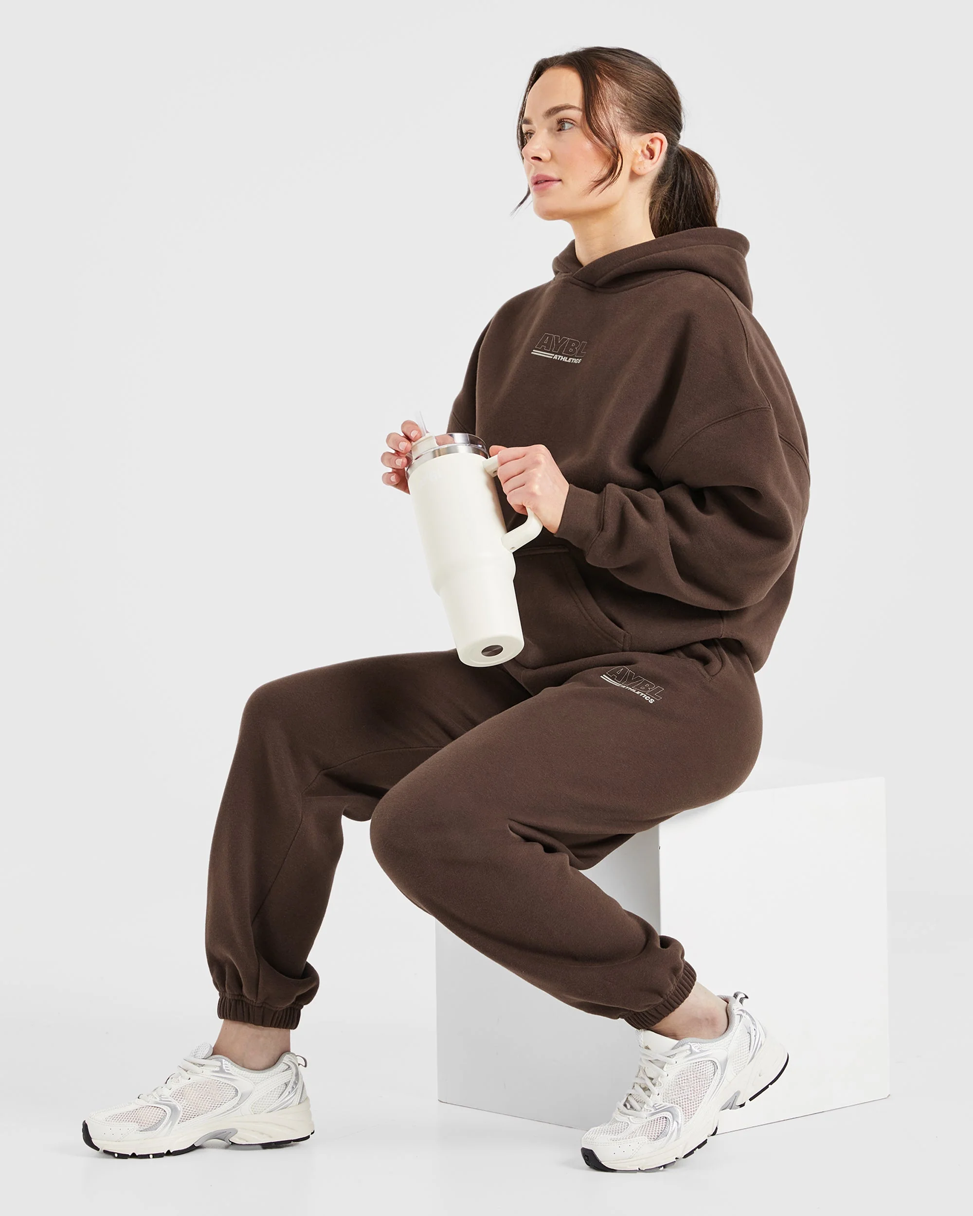 Athletics Track Oversized Joggers - Brown/Sand - Image 7