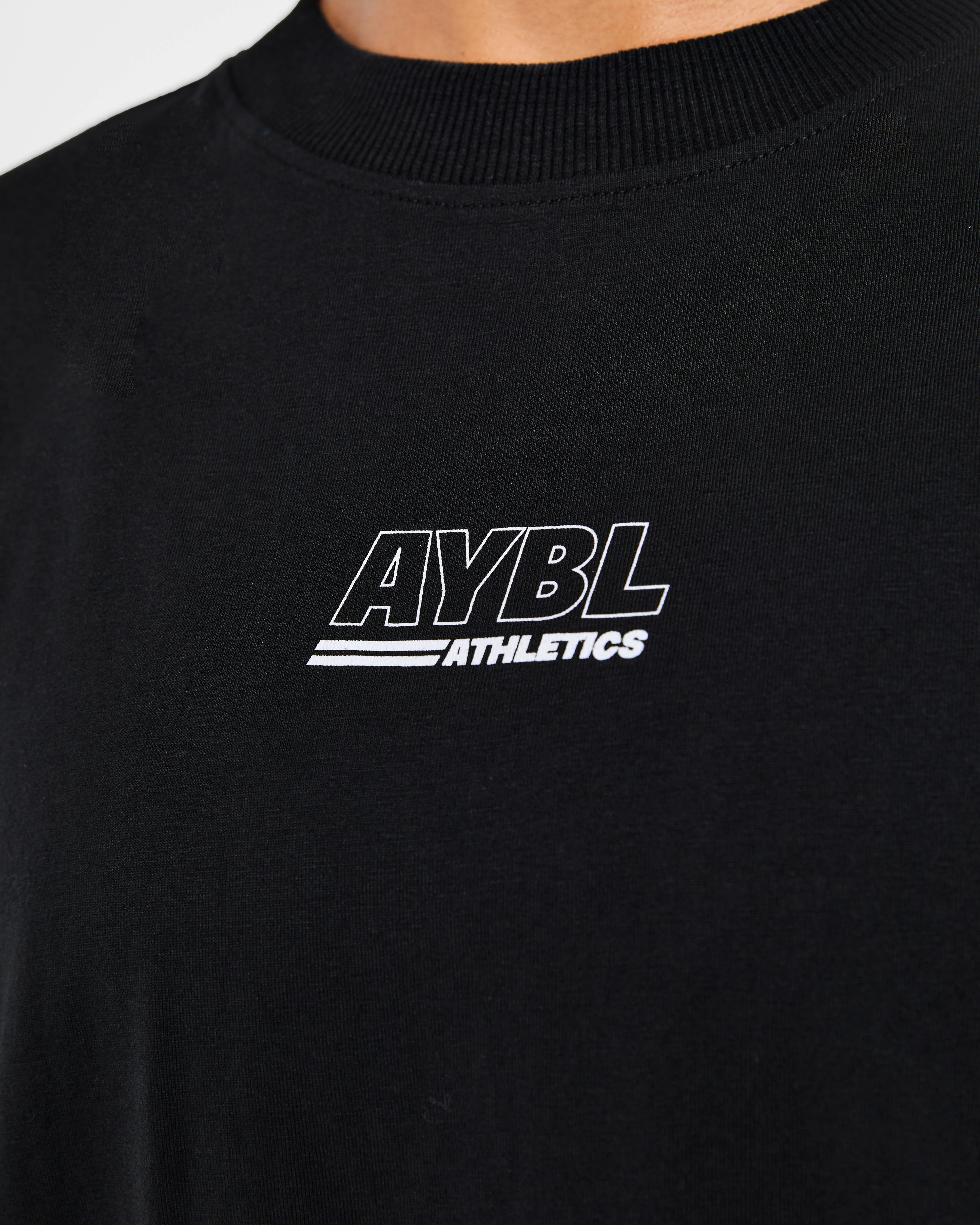 Athletics Track Oversized T Shirt - Noir/Blanc - Image 5