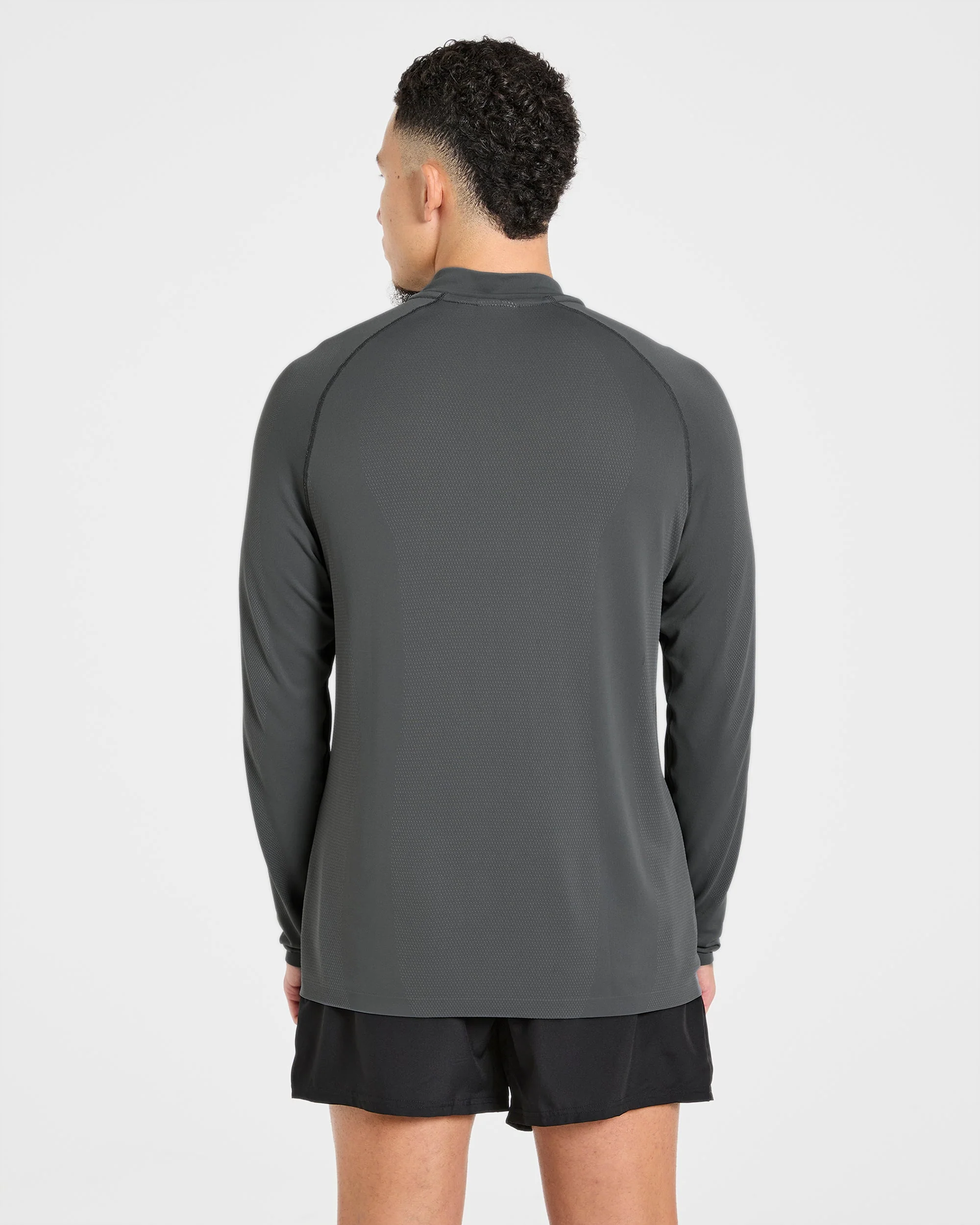 Attain Seamless 1/2 Zip Pullover - Storm Gris - Image 2