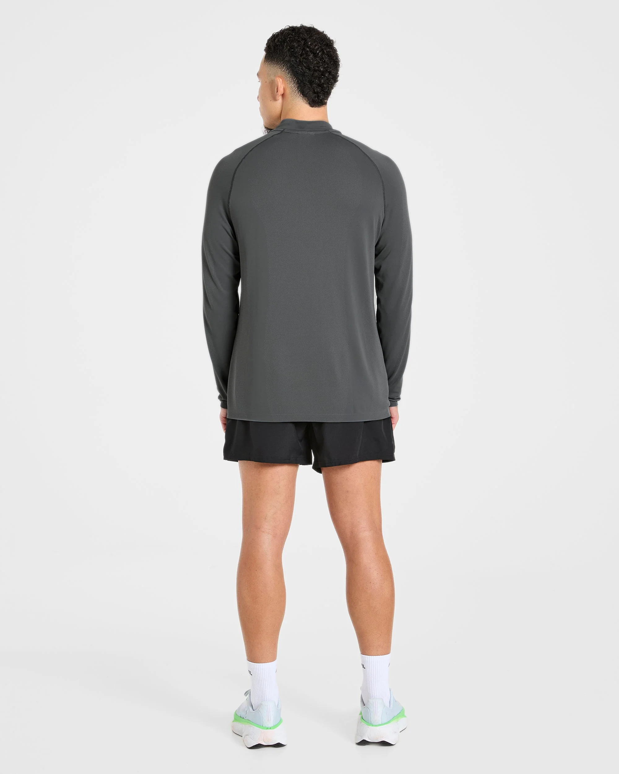 Attain Seamless 1/2 Zip Pullover - Storm Gris - Image 4