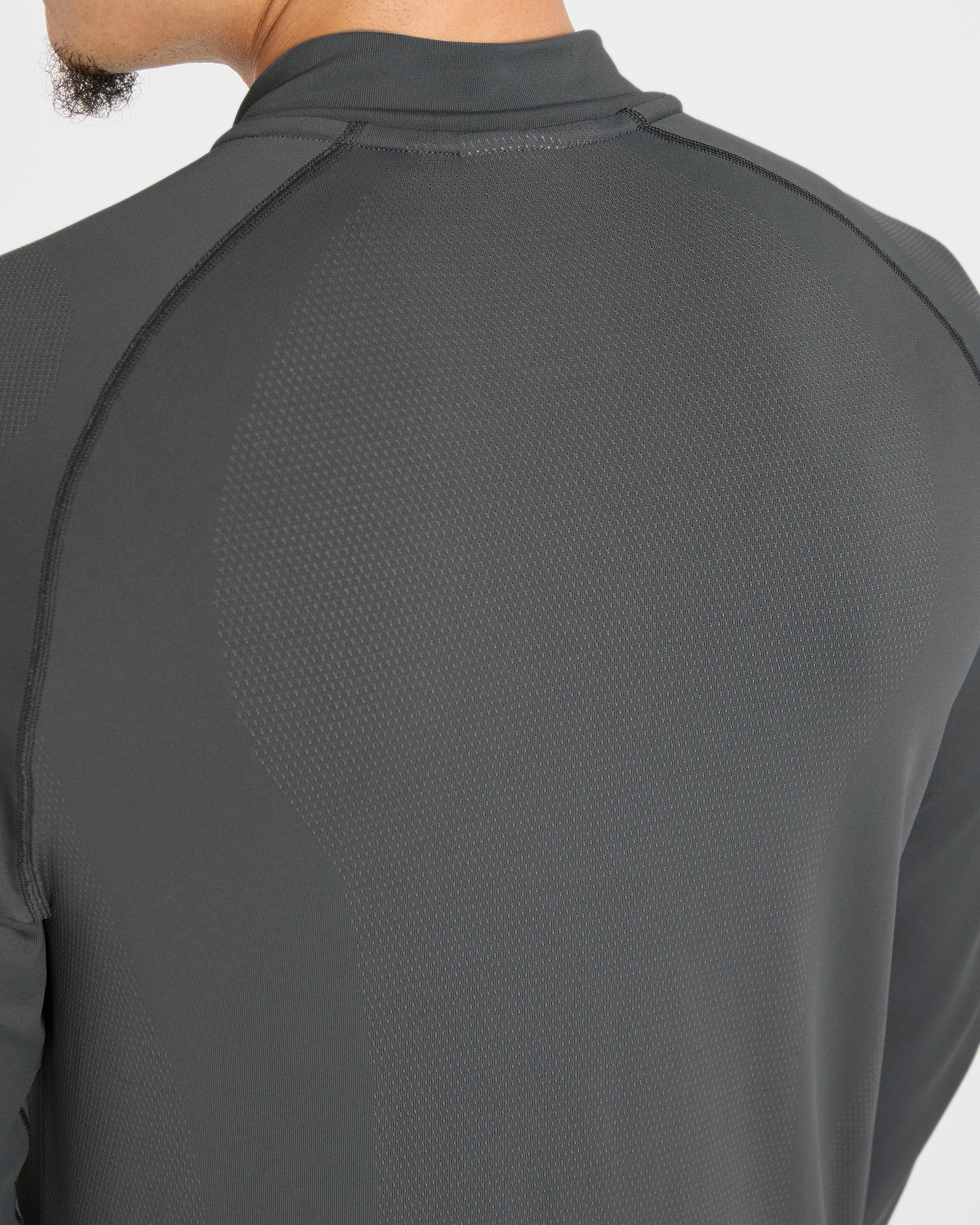 Attain Seamless 1/2 Zip Pullover - Storm Gris - Image 5