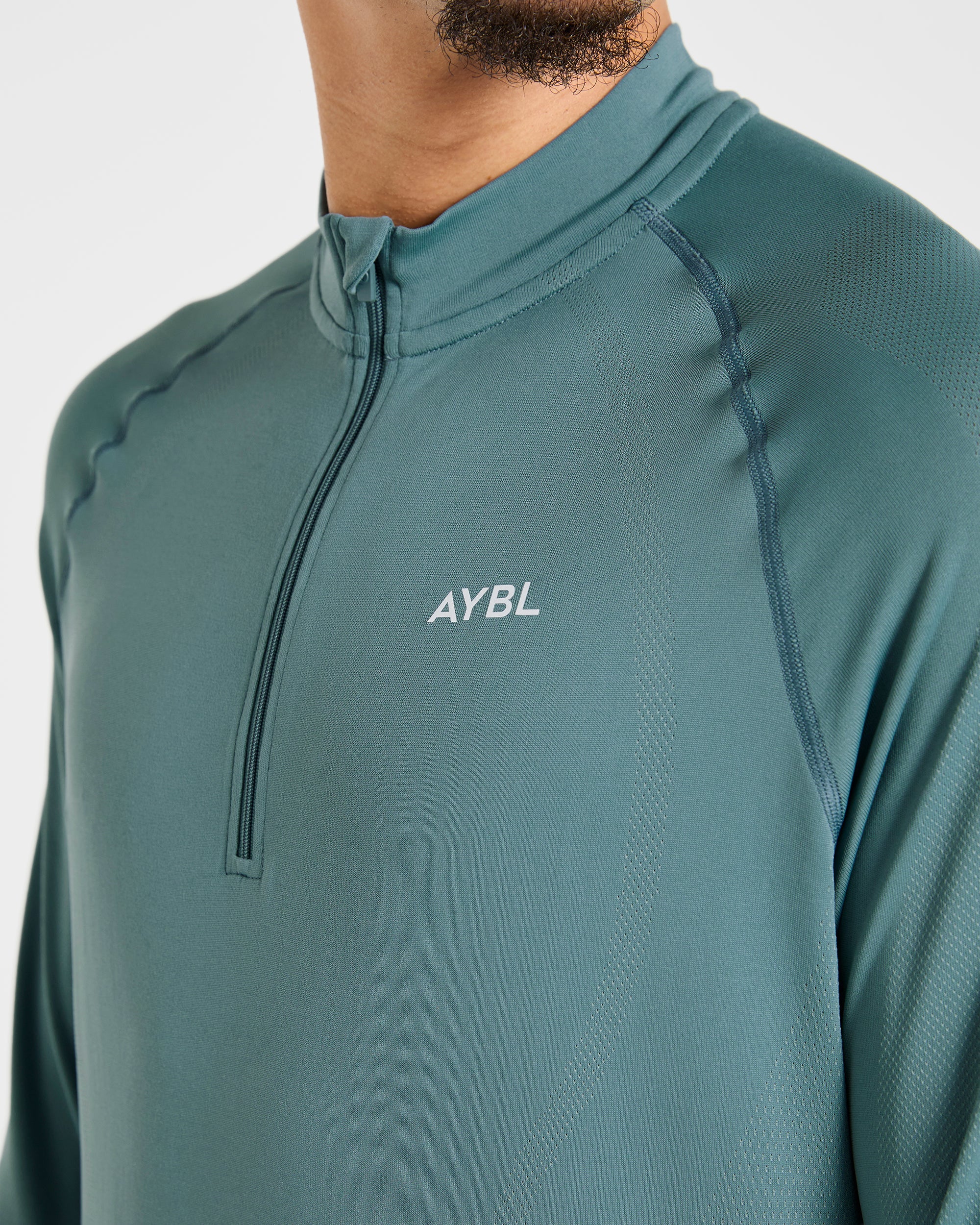 Attain Seamless 1/2 Zip Pullover - Titan Bleu - Image 5