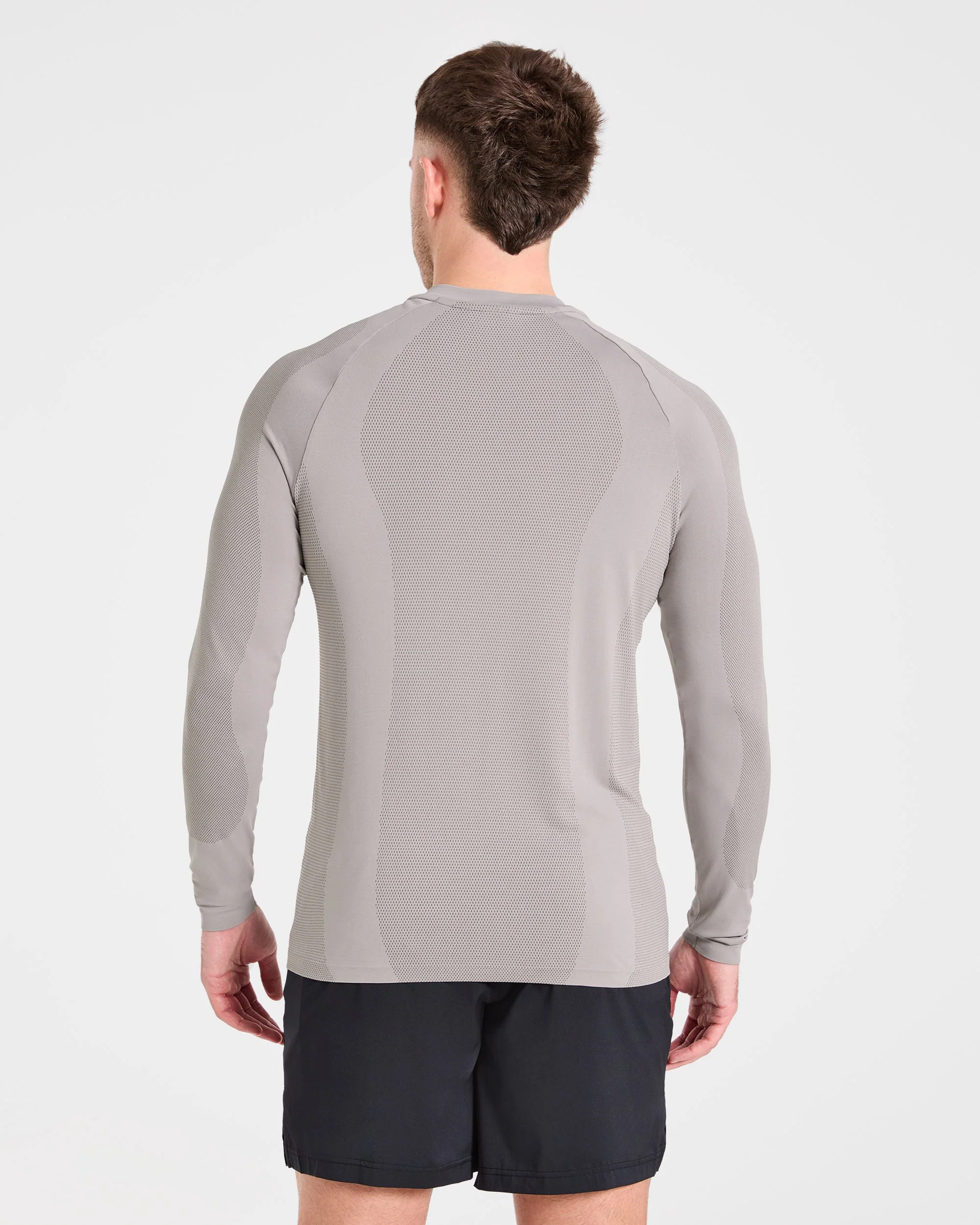 Attain Seamless Long Sleeve T Shirt - Woodland Fog - Image 2