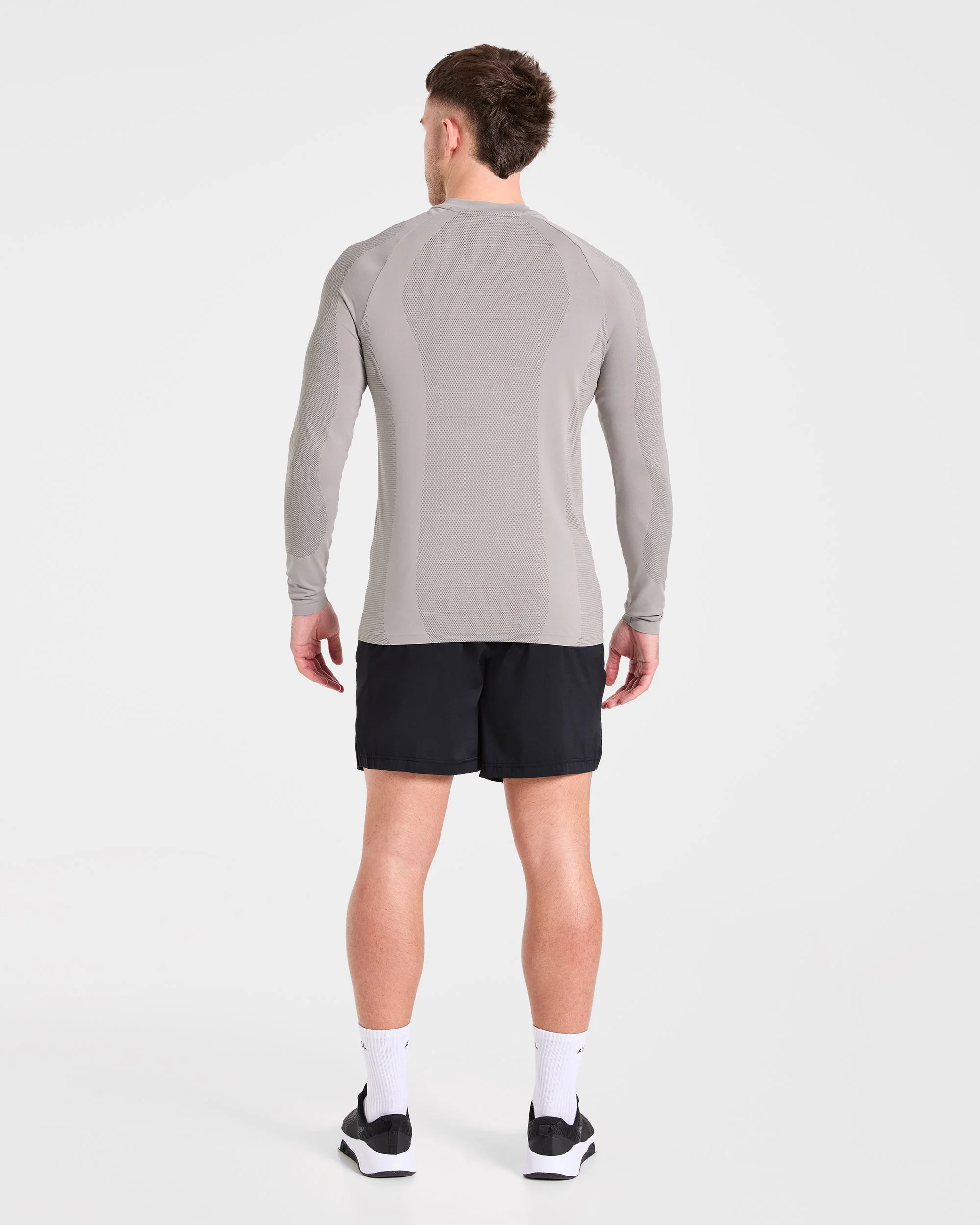 Attain Seamless Long Sleeve T Shirt - Woodland Fog - Image 4