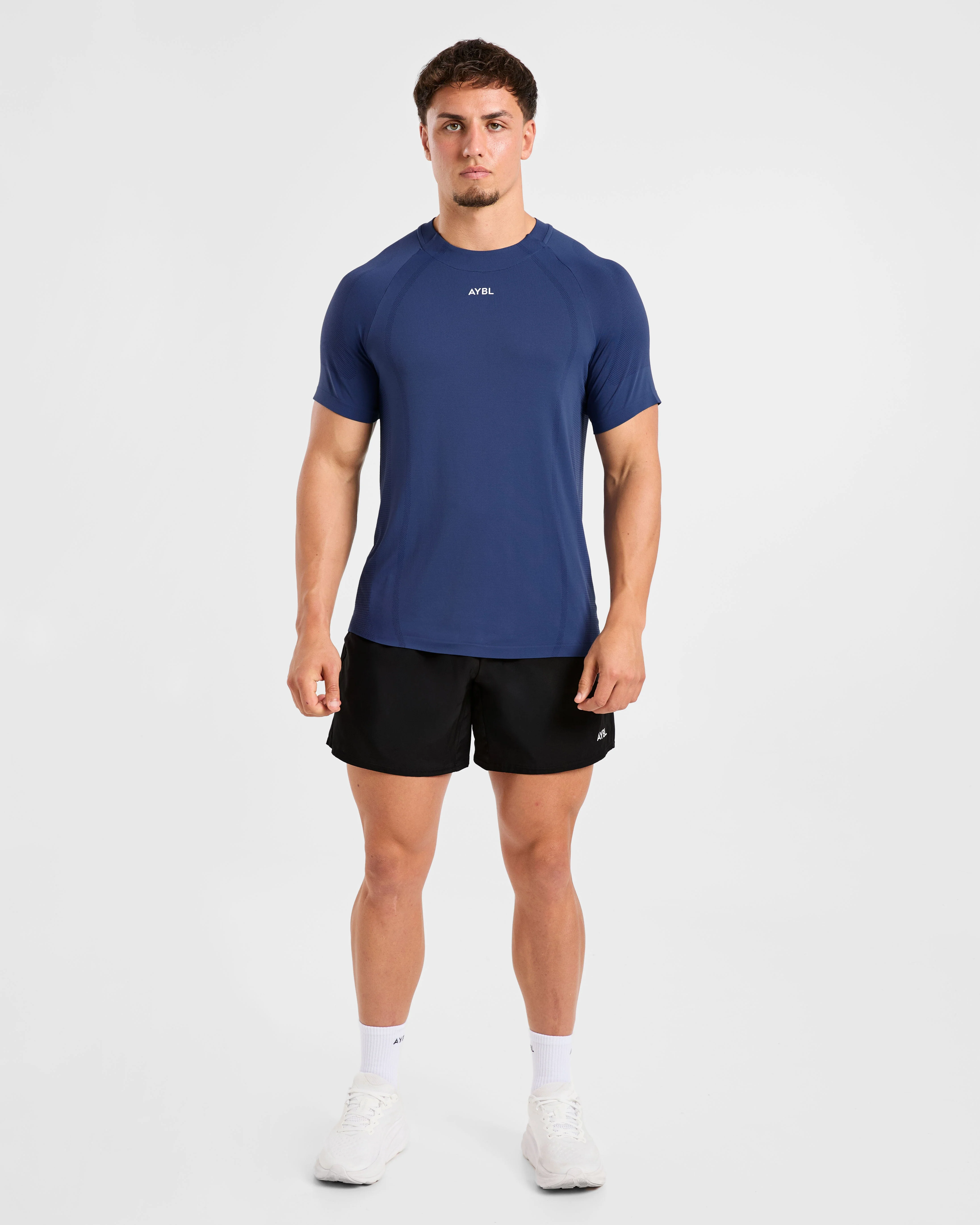 Attain Seamless T Shirt - Dusky Navy - Image 3