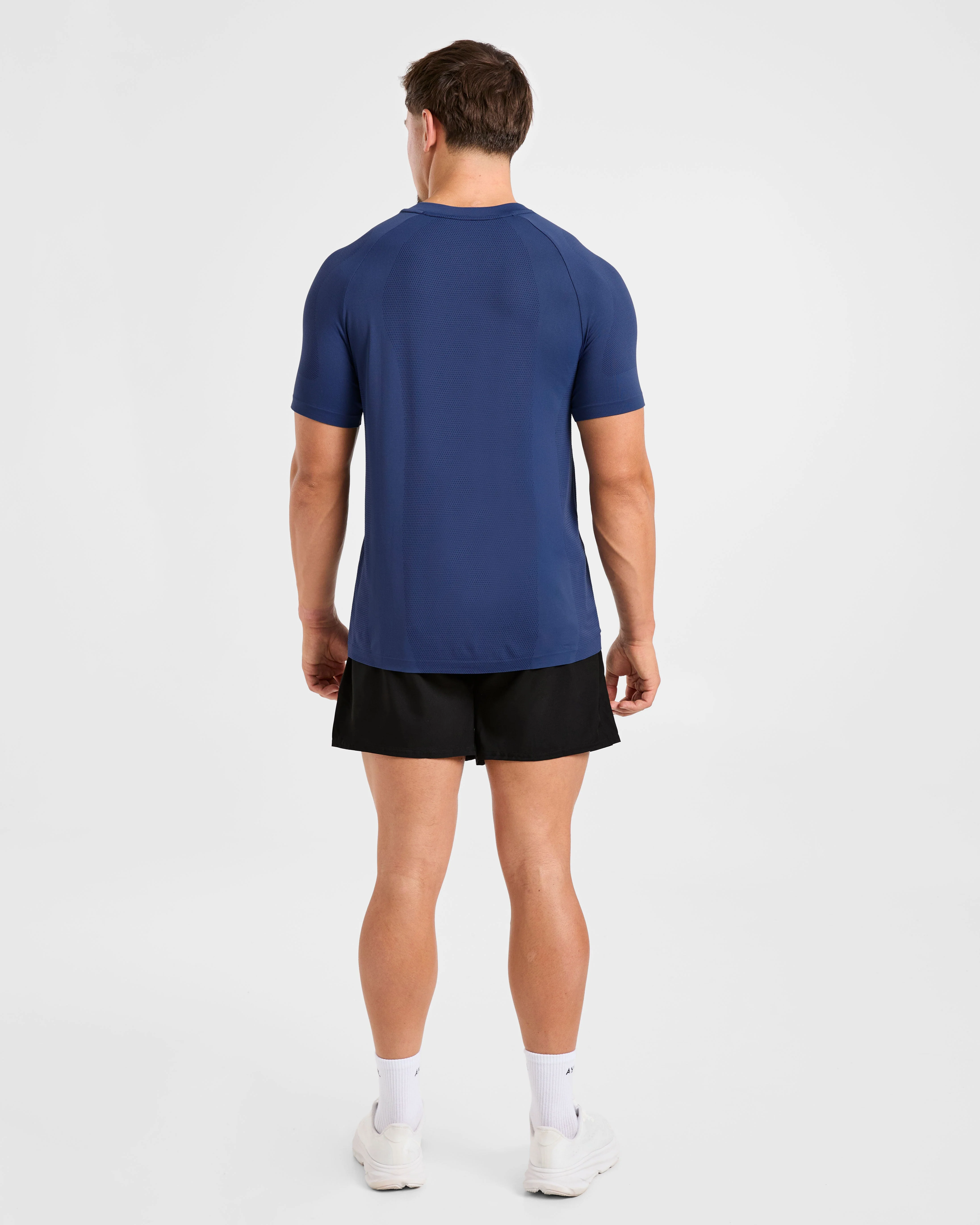 Attain Seamless T Shirt - Dusky Navy - Image 4