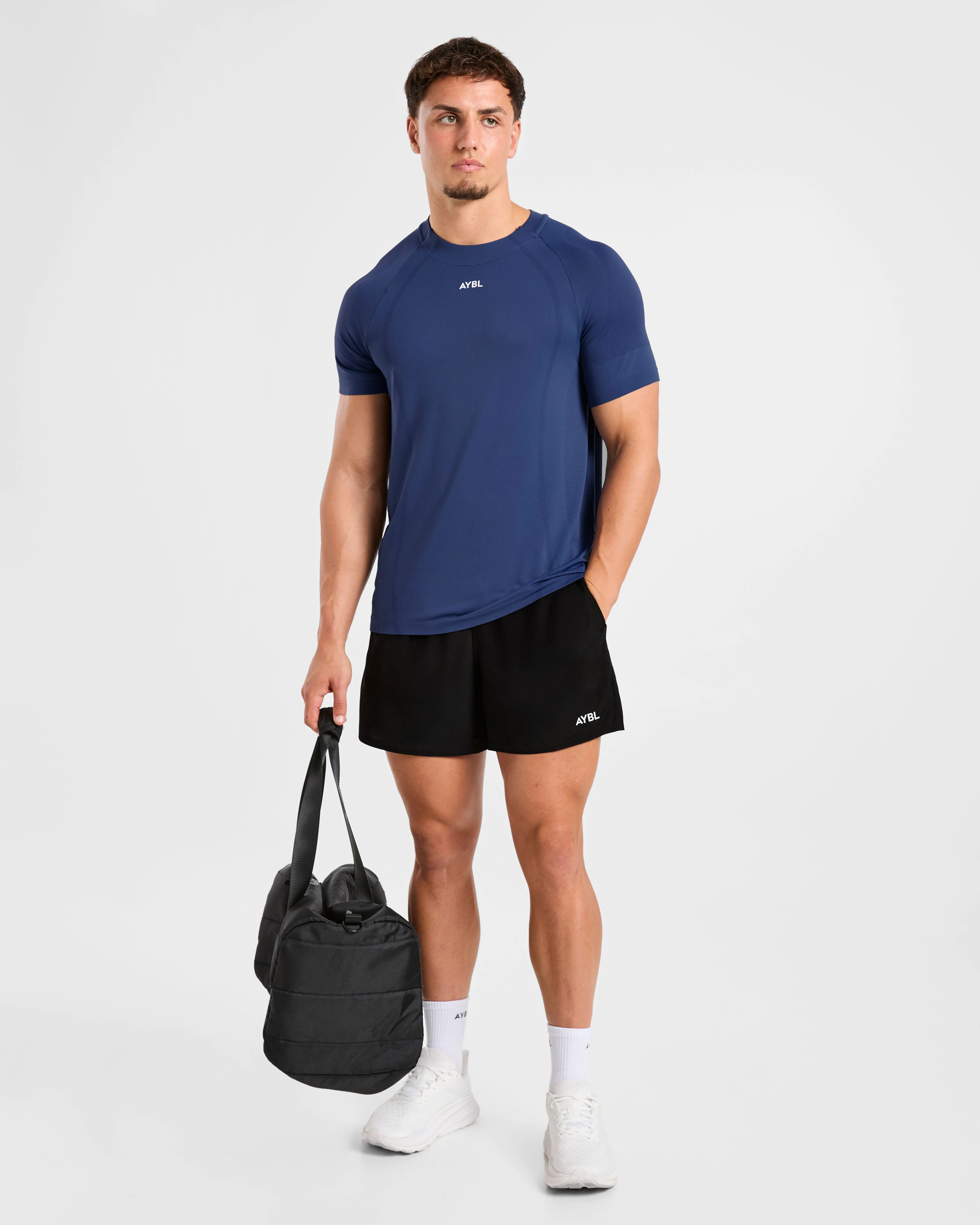 Attain Seamless T Shirt - Dusky Navy - Image 7
