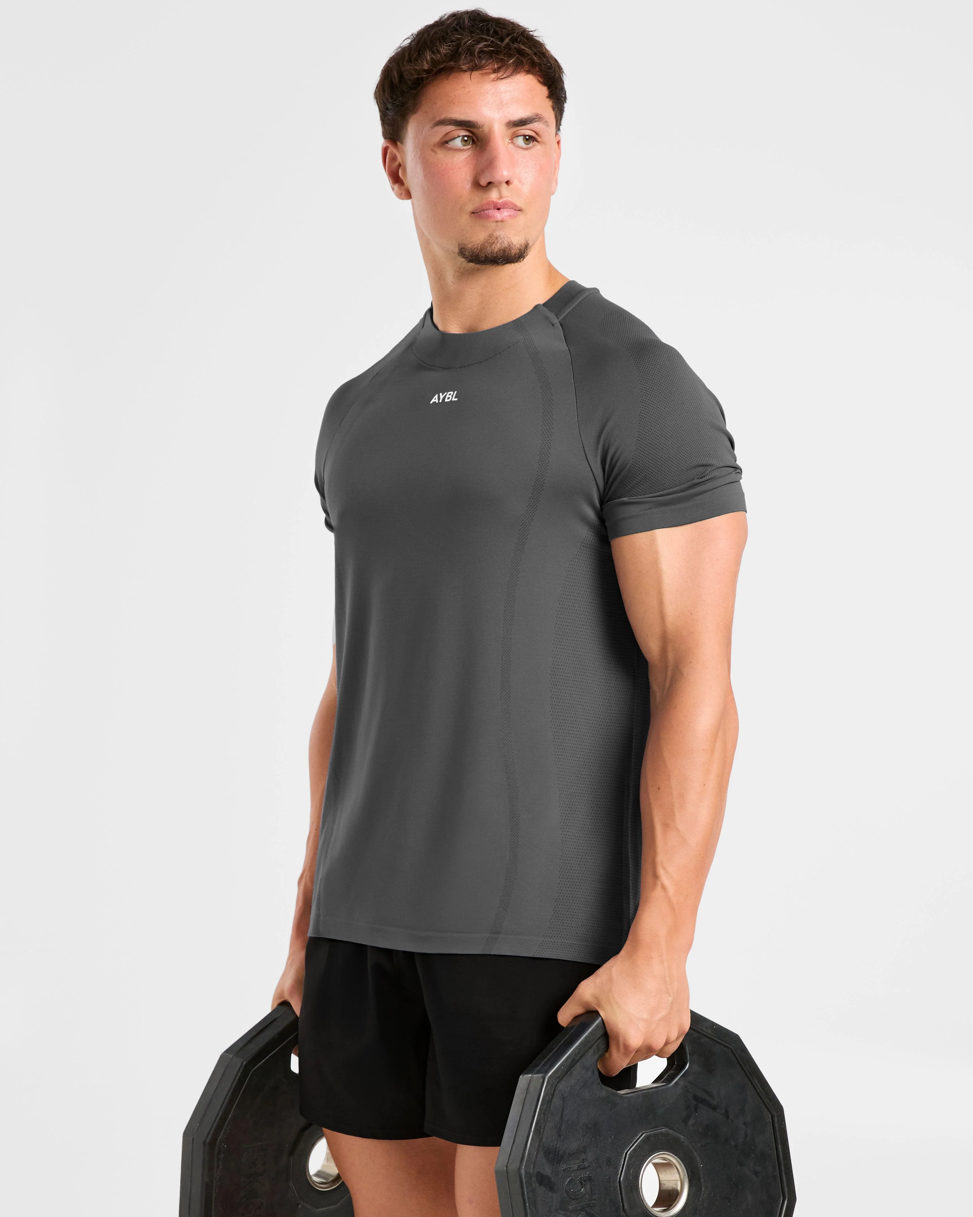 Attain Seamless T Shirt - Storm Gris - Image 8