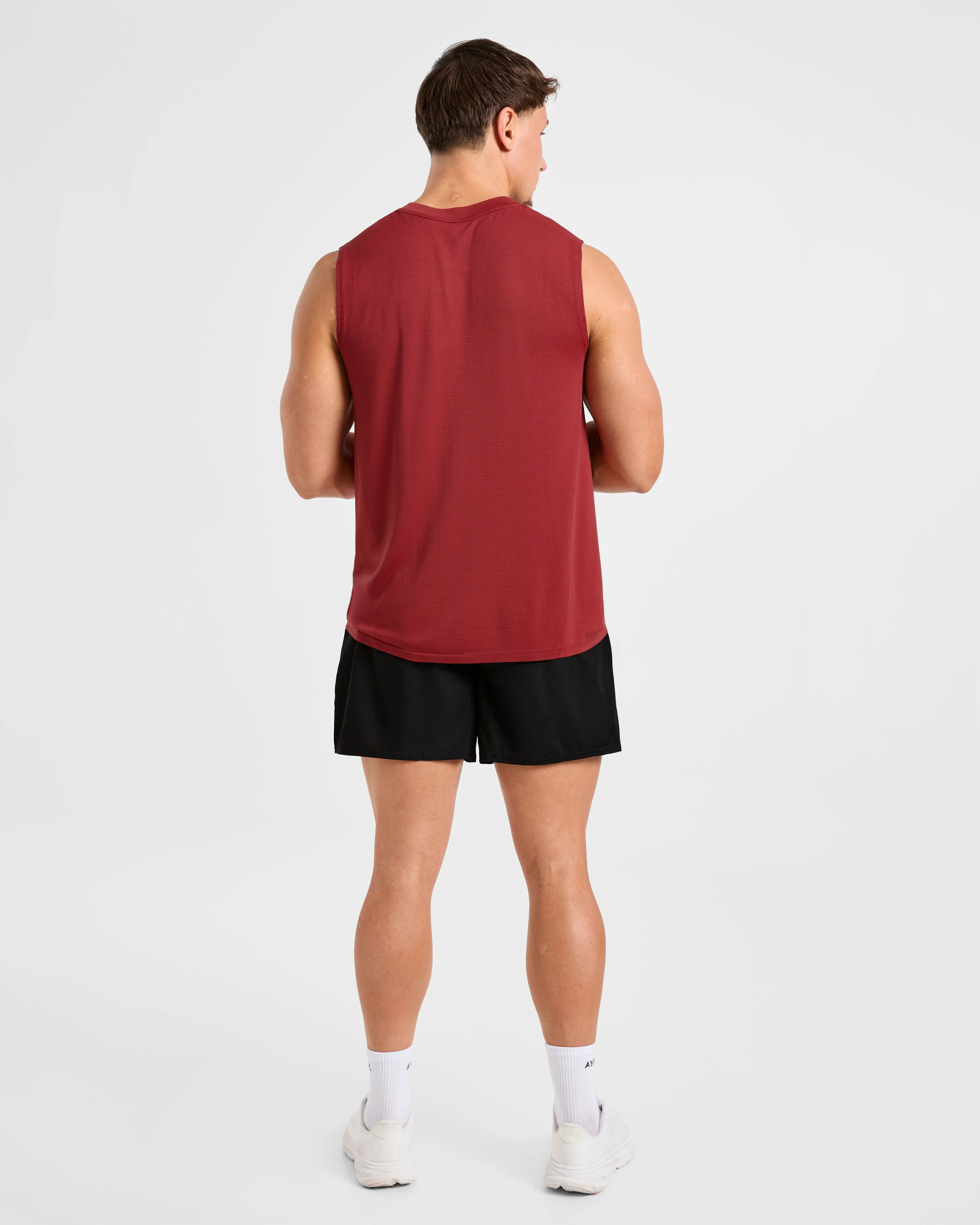 Attain Seamless Vest - Maroon Rouge - Image 4