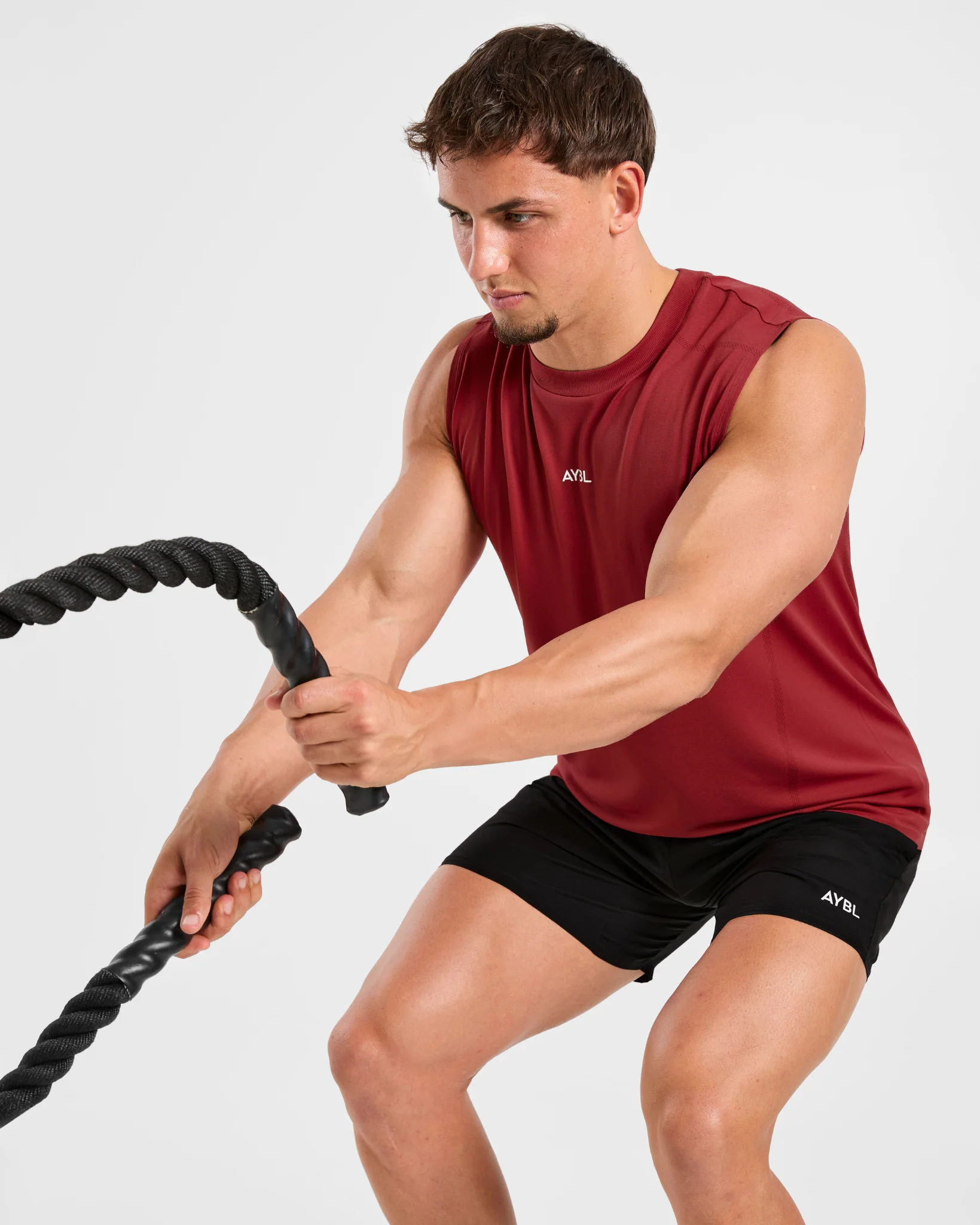 Attain Seamless Vest - Maroon Rouge - Image 8