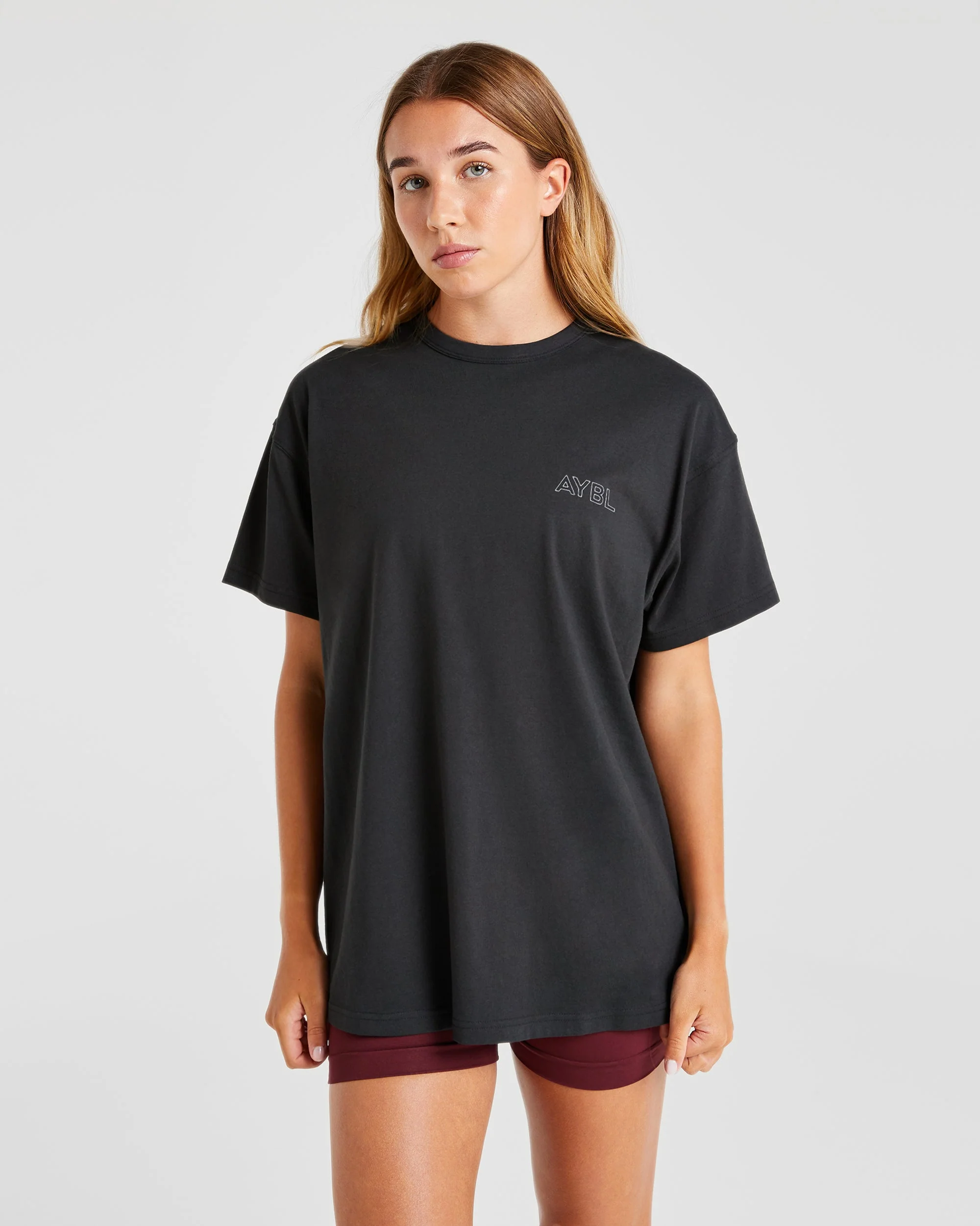 AYBL Athletics Oversized T Shirt - Noir - Image 2