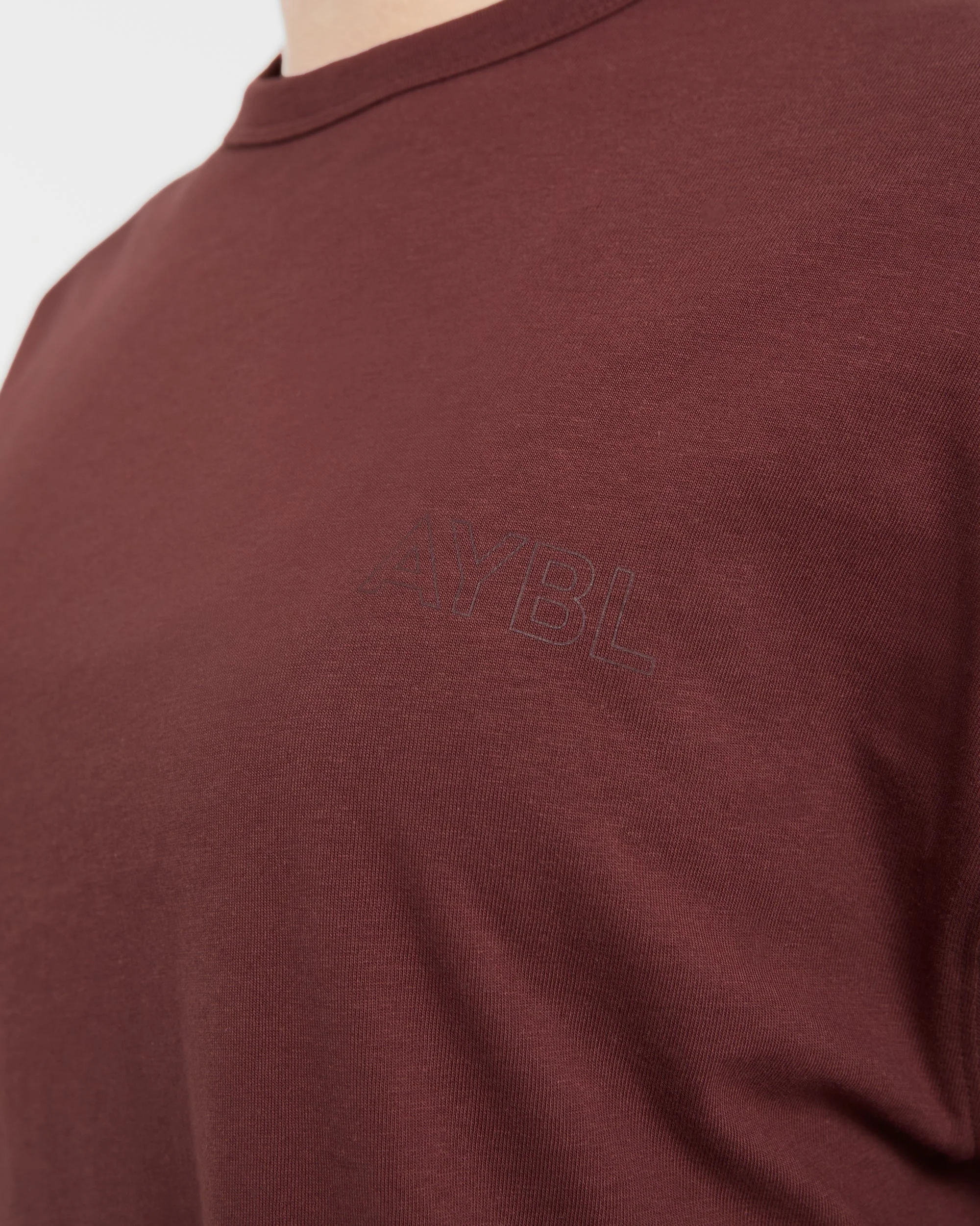 AYBL Athletics Oversized T Shirt - Burgundy - Image 5
