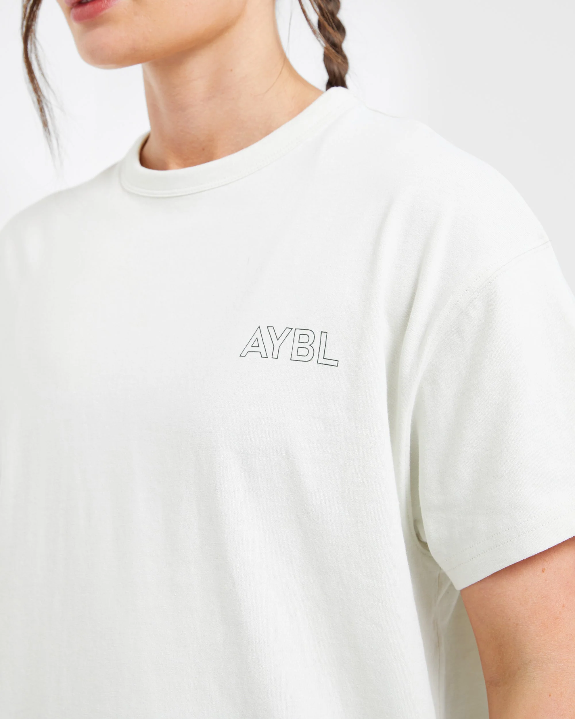 AYBL Athletics Oversized T Shirt - Off Blanc/Vert - Image 5