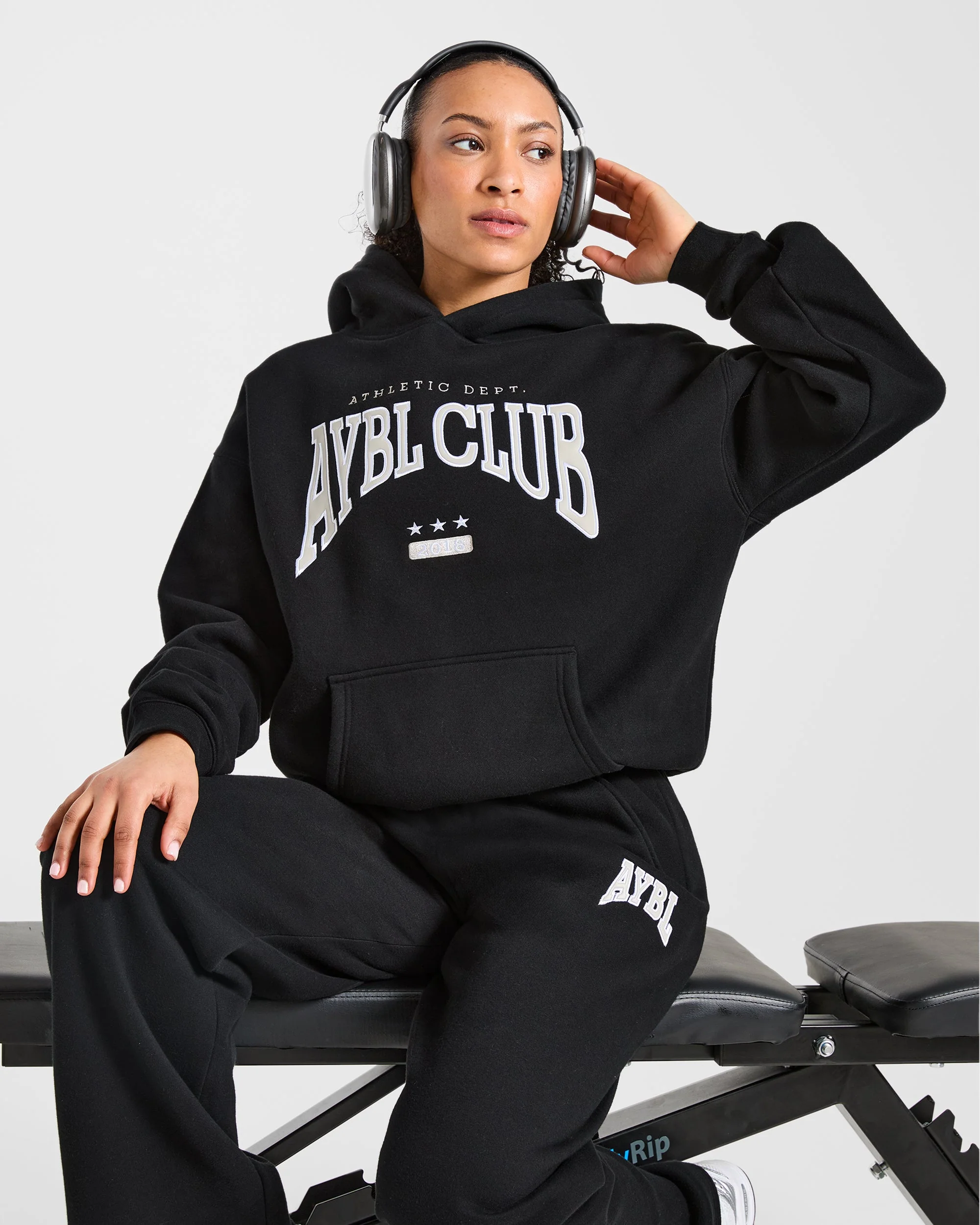 AYBL Club Oversized Hoodie - Noir - Image 8