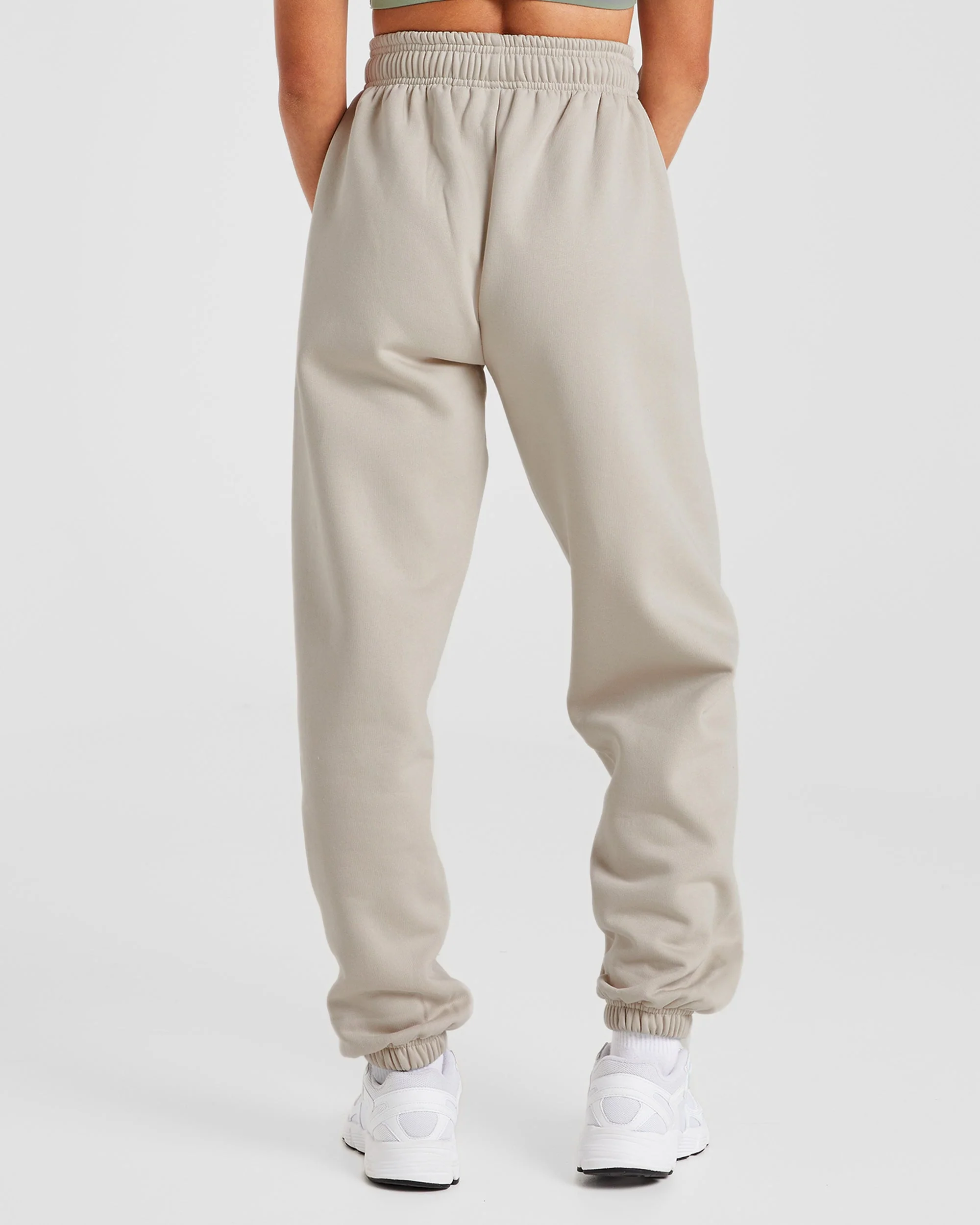 AYBL Club Oversized Joggers - Sand/Vert - Image 2