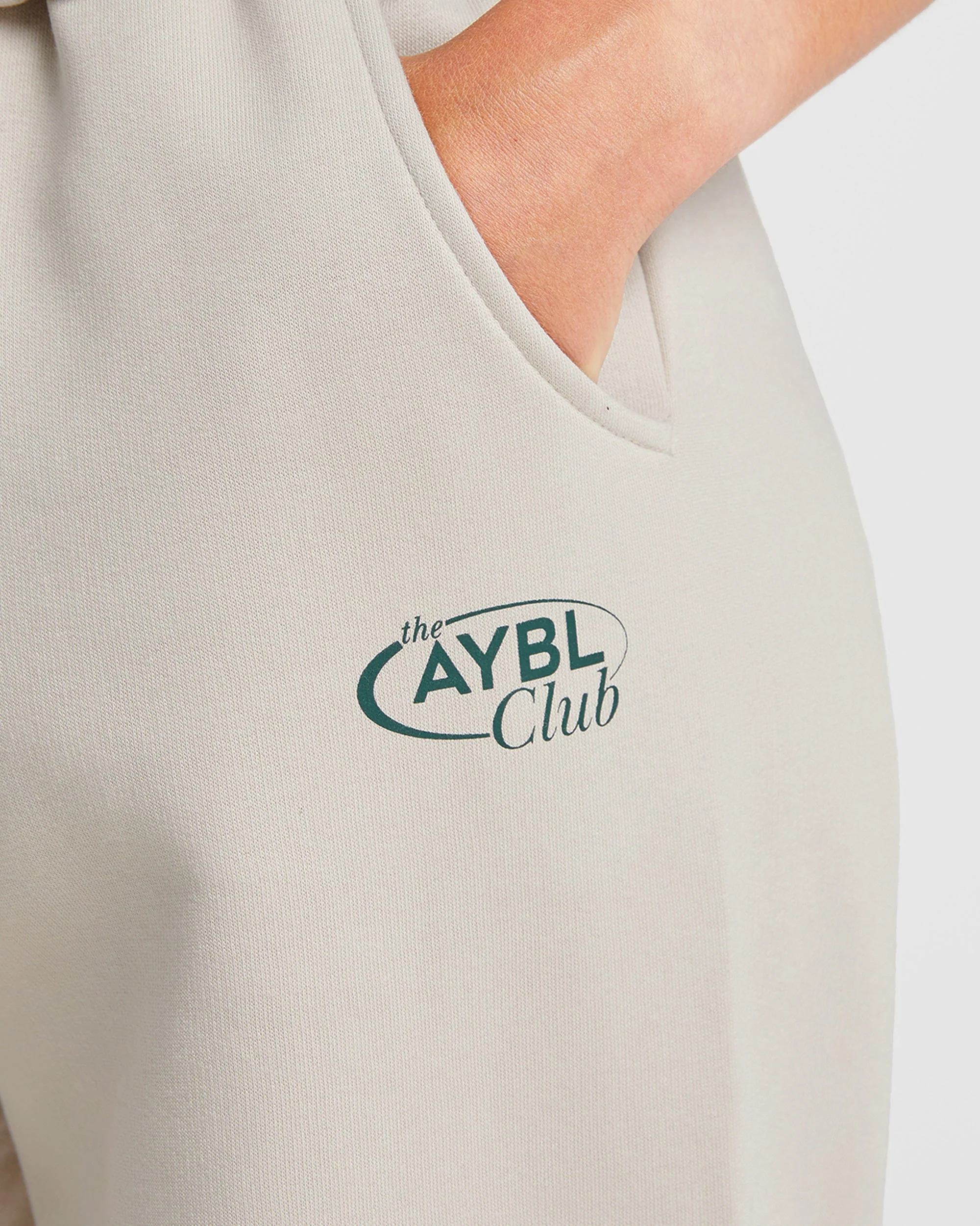AYBL Club Oversized Joggers - Sand/Vert - Image 5