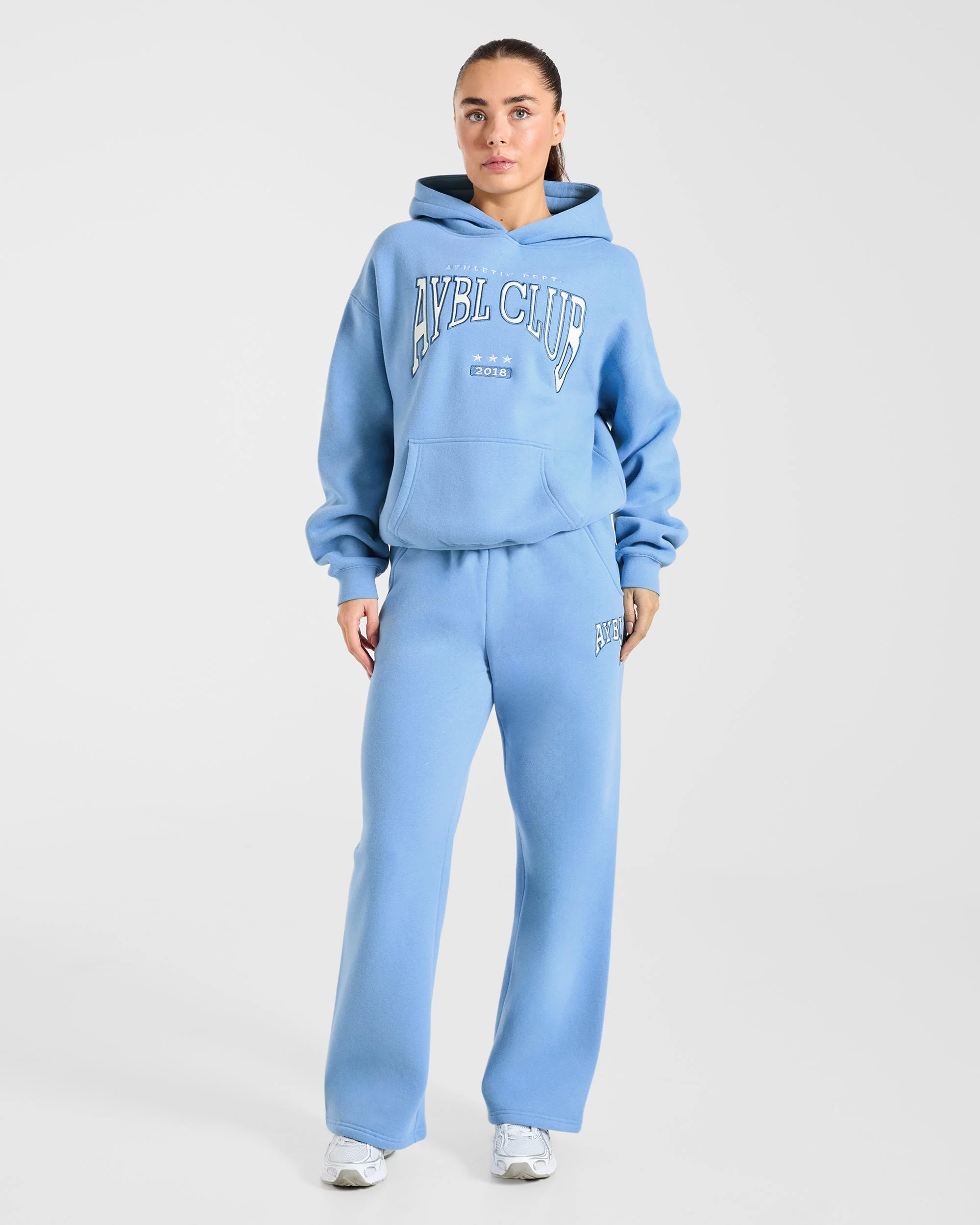 AYBL Club Oversized Straight Leg Joggers - Bleu - Image 3