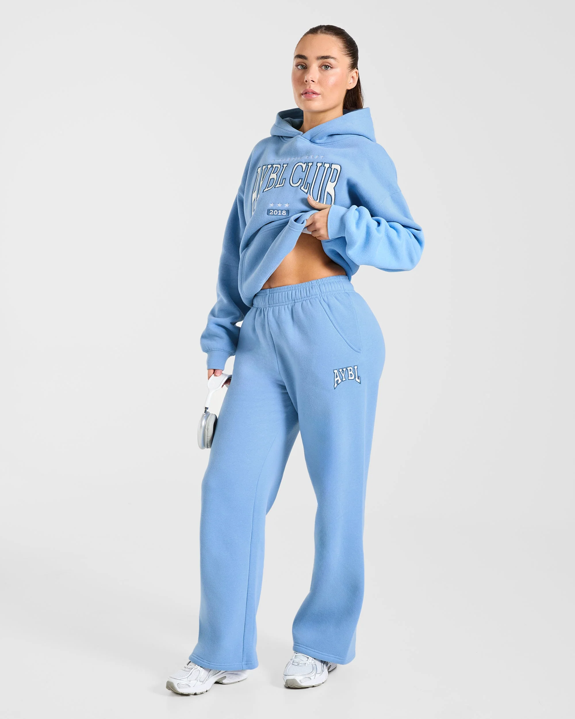 AYBL Club Oversized Straight Leg Joggers - Bleu - Image 7