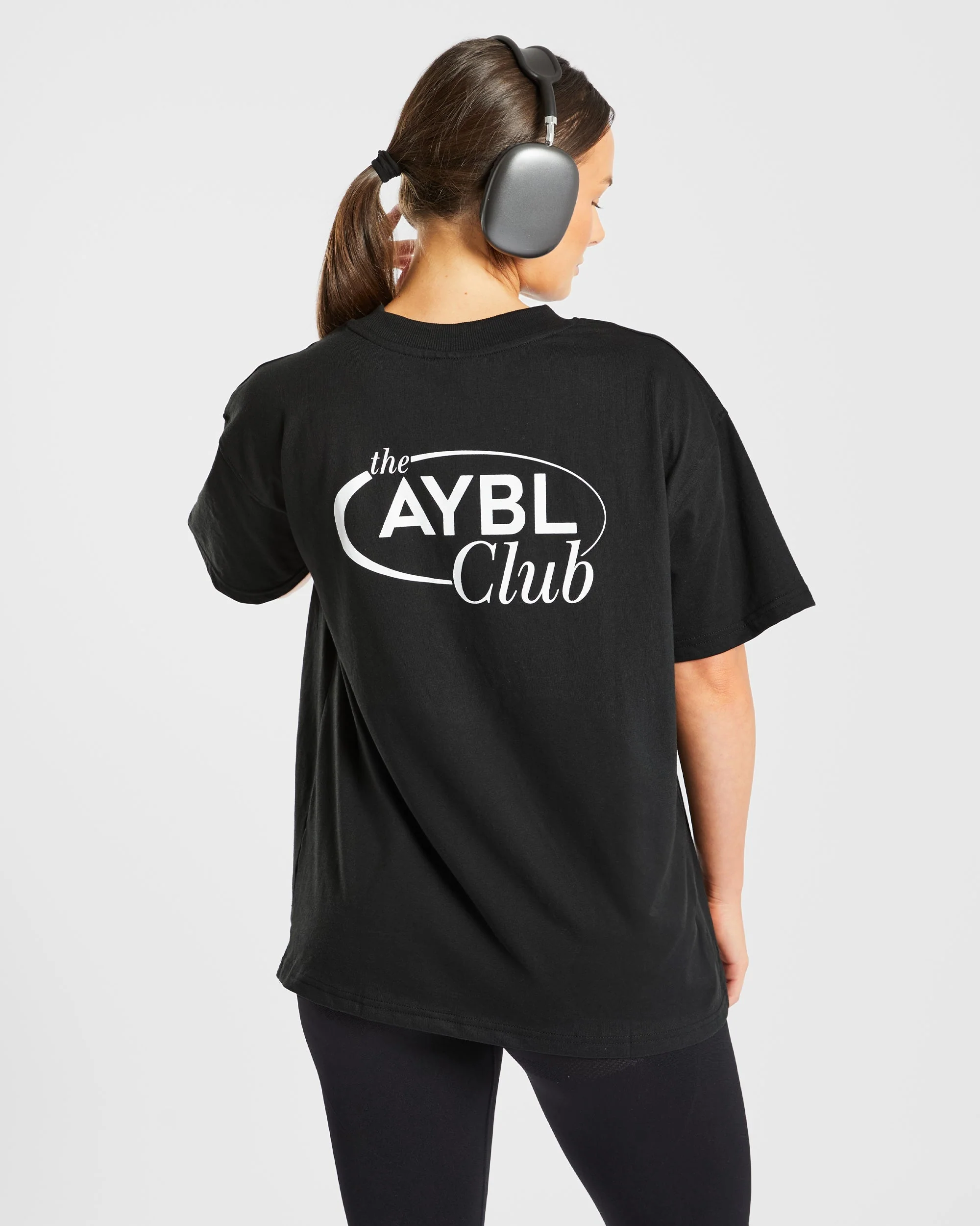 AYBL Club Oversized T Shirt - Noir - Image 15