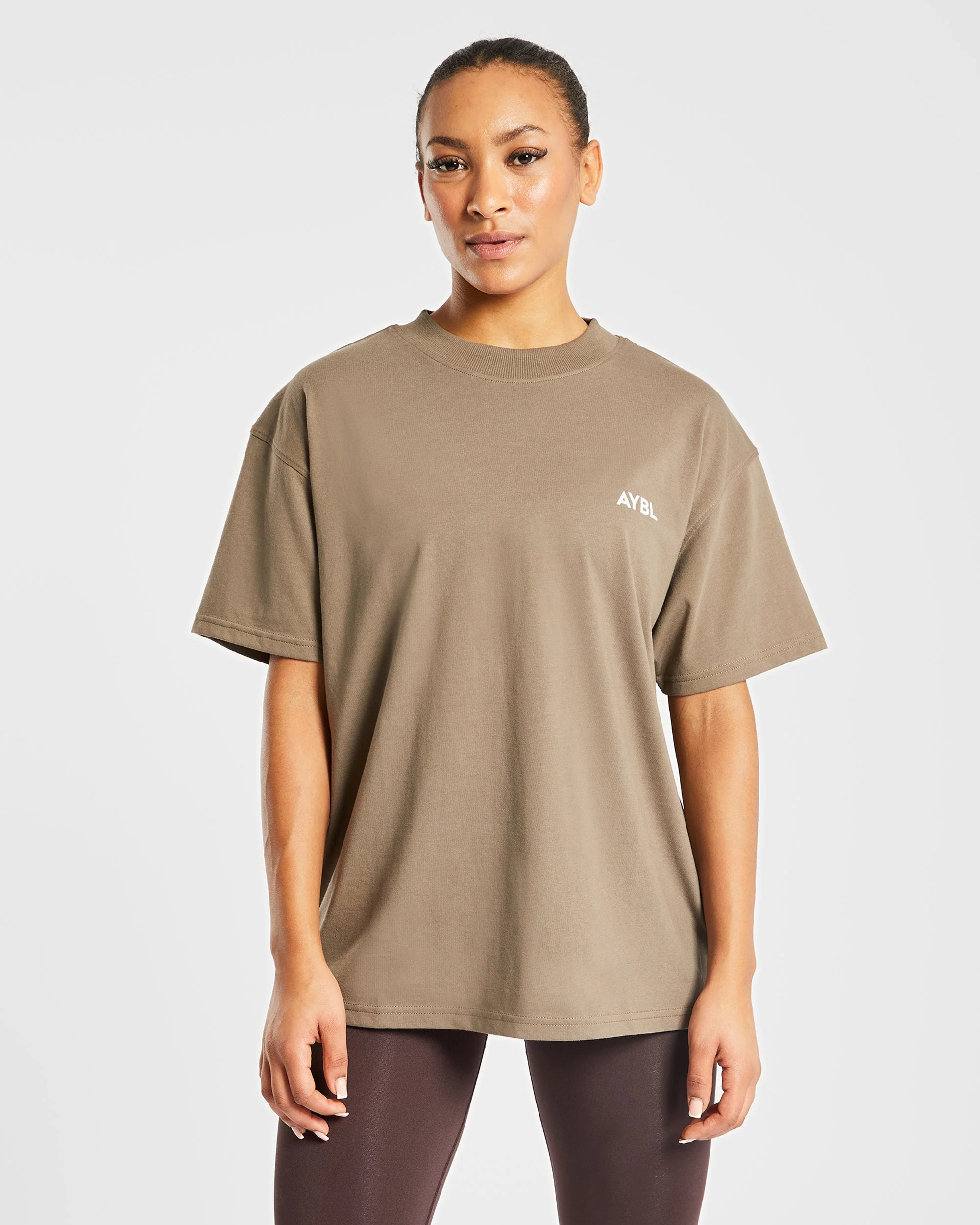 AYBL Club Oversized T Shirt - Marron - Image 2
