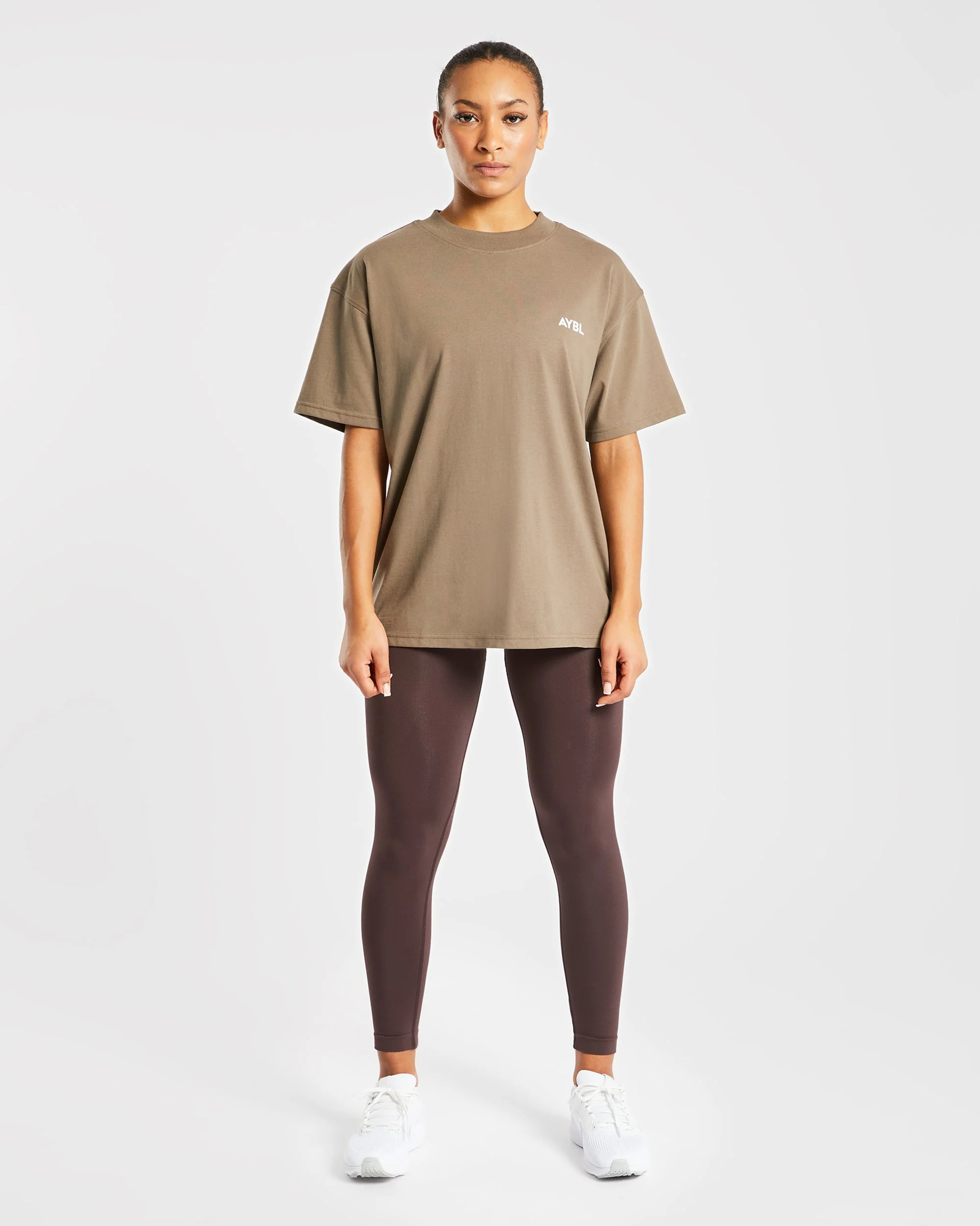 AYBL Club Oversized T Shirt - Marron - Image 3