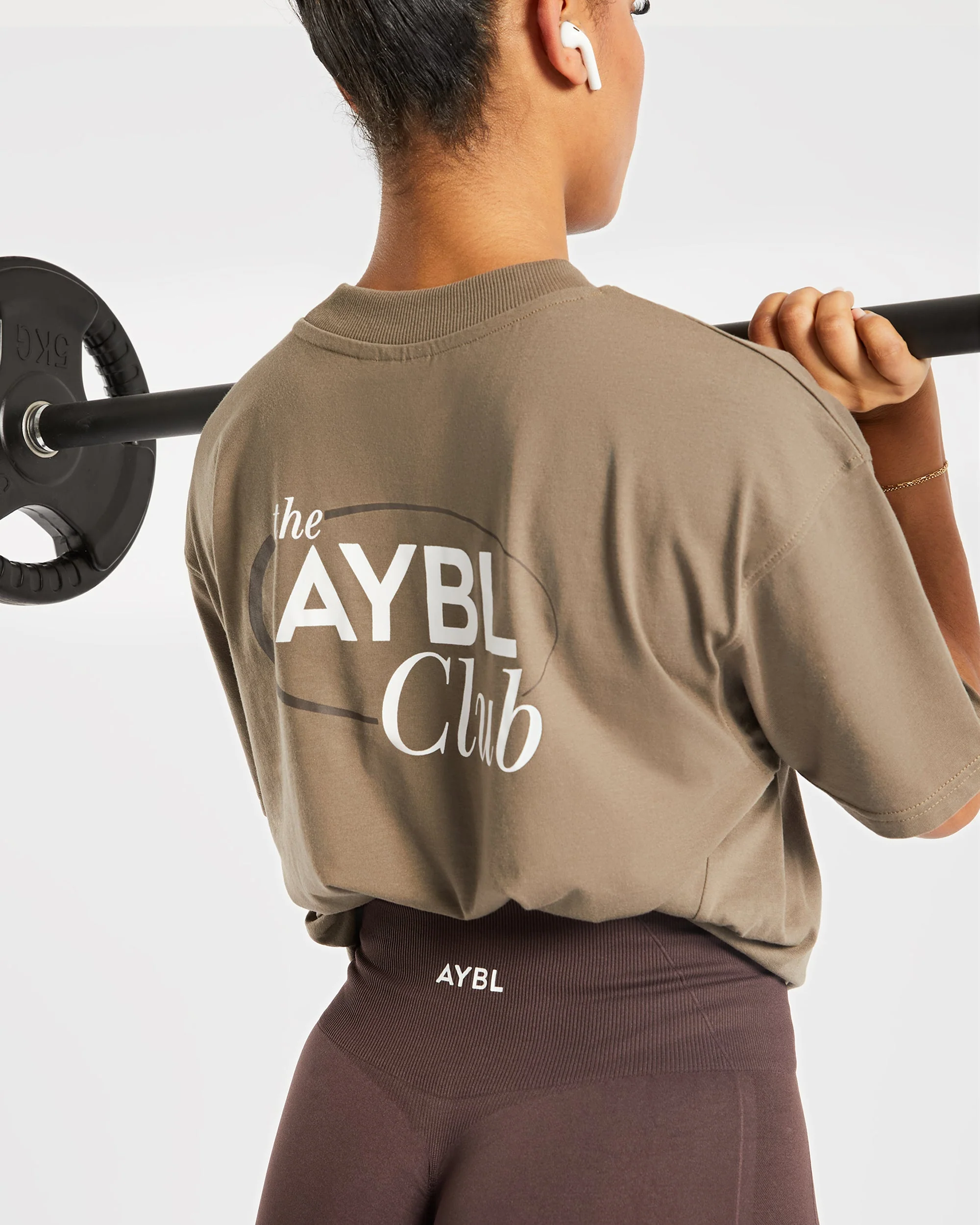 AYBL Club Oversized T Shirt - Marron - Image 8