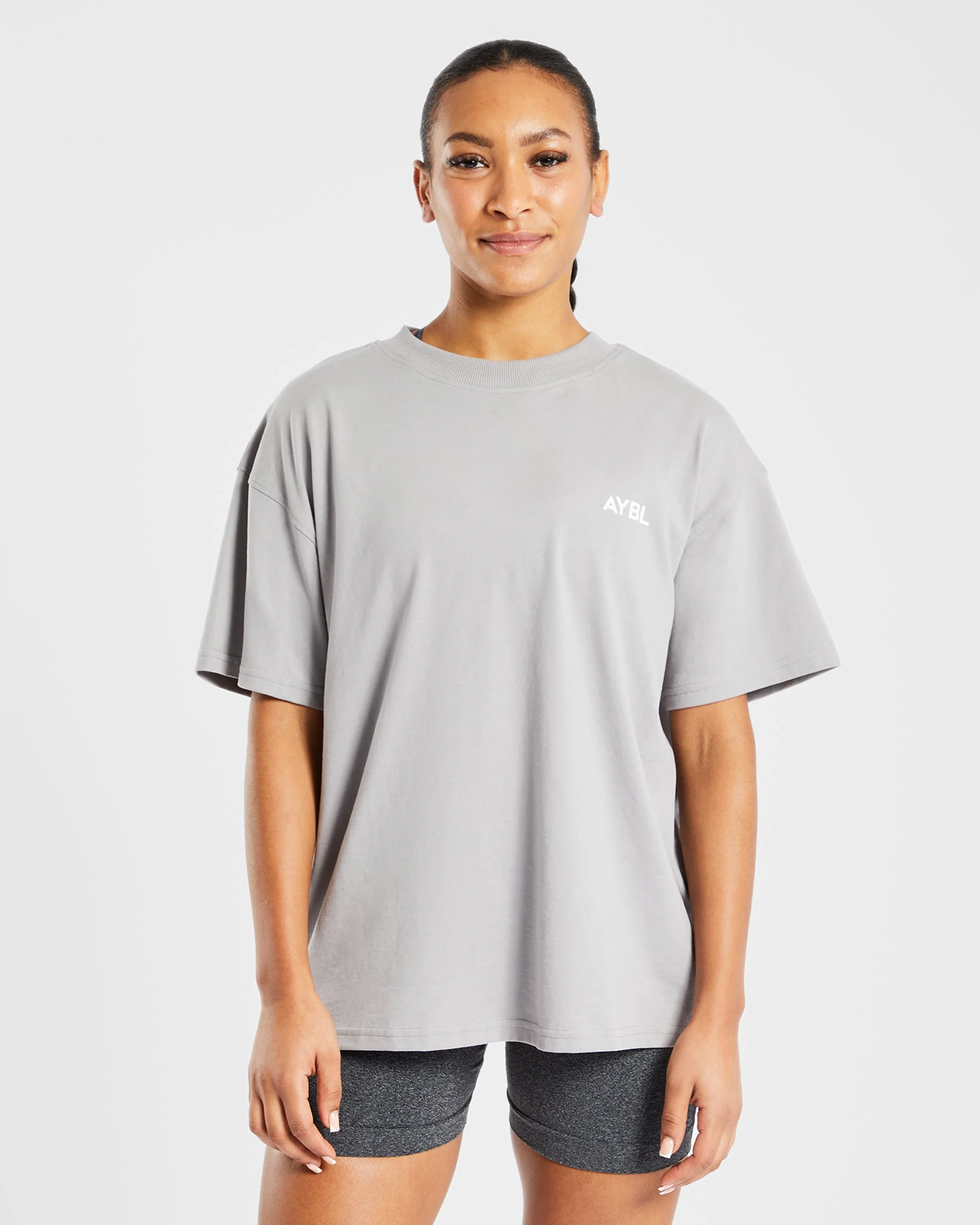 AYBL Club Oversized T Shirt - Gris - Image 2